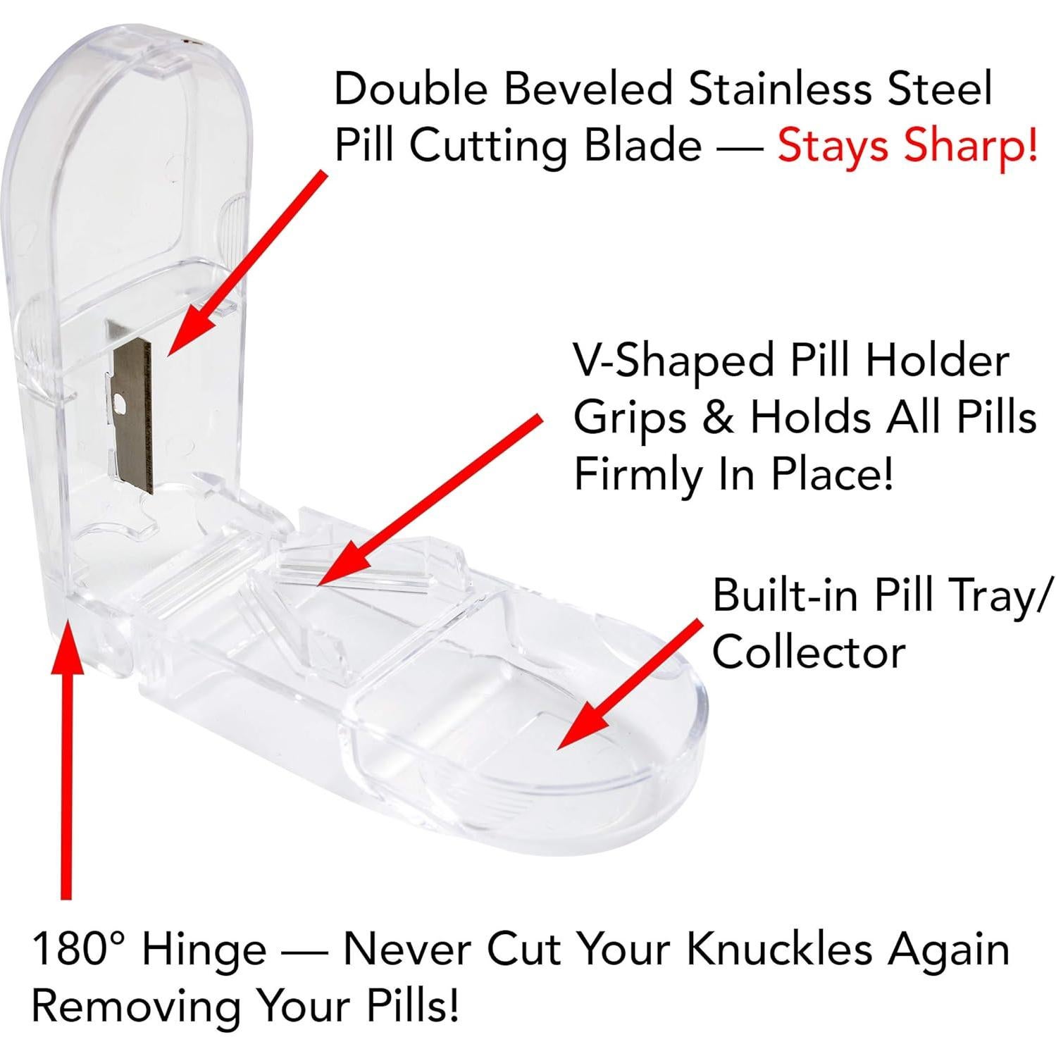 Divisor de Pastillas Carex 70168 con Cuchilla Segura y Ergonómica