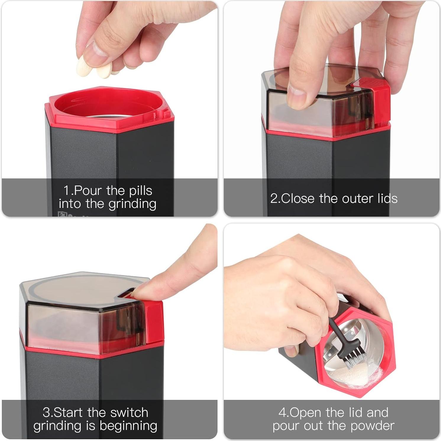 Triturador de Pastillas Eléctrico COOL KNIGHT CK-56210, 0.54 kg