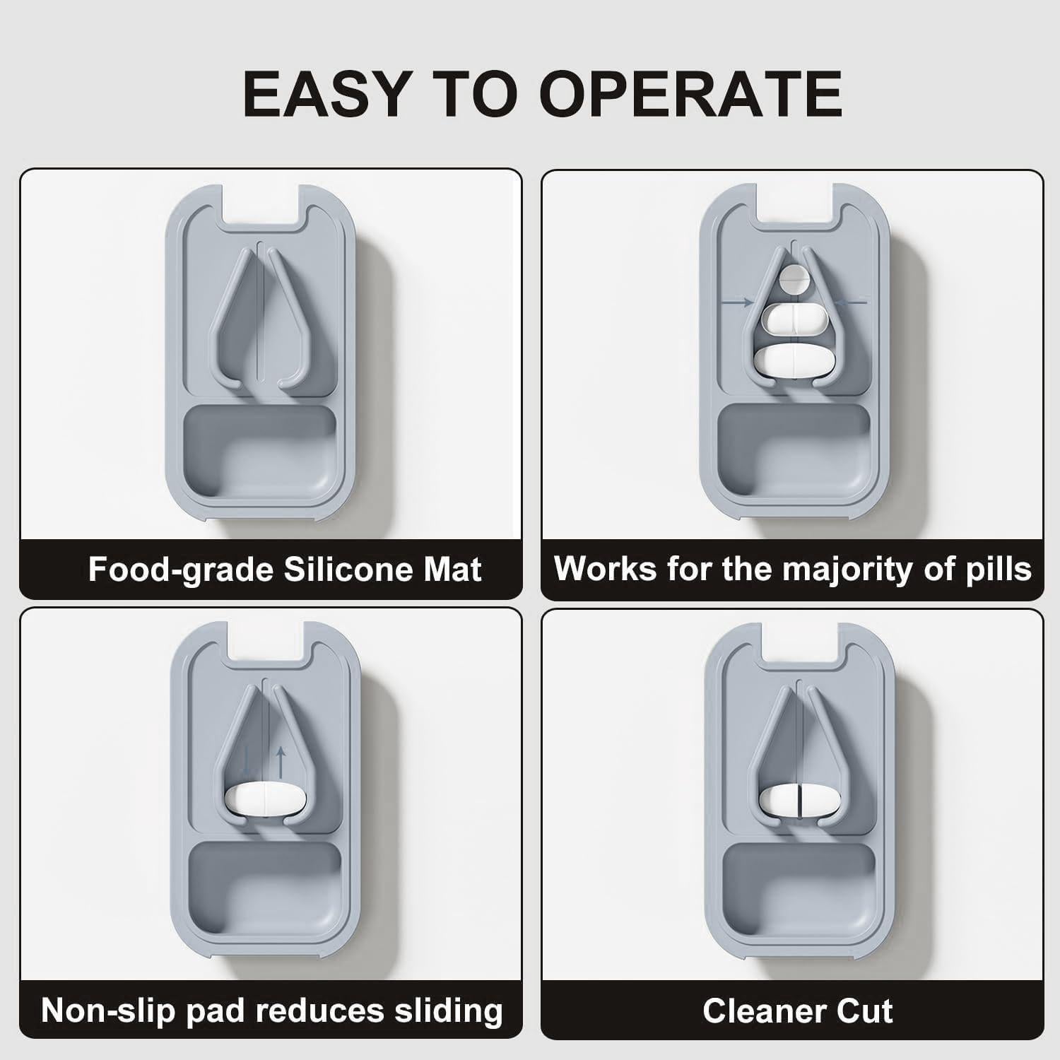 Cortador de Pastillas Portátil Hafigigi Azul con Cerradura