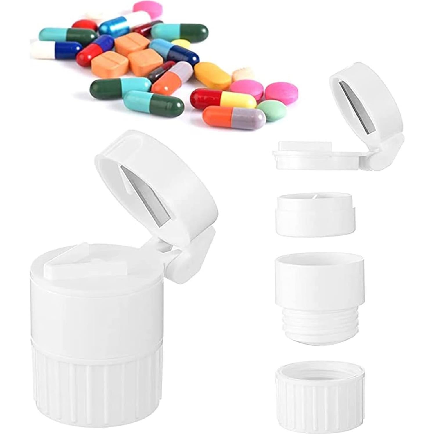 Cortador y triturador de pastillas 4-en-1 Rehabilitation Advantage