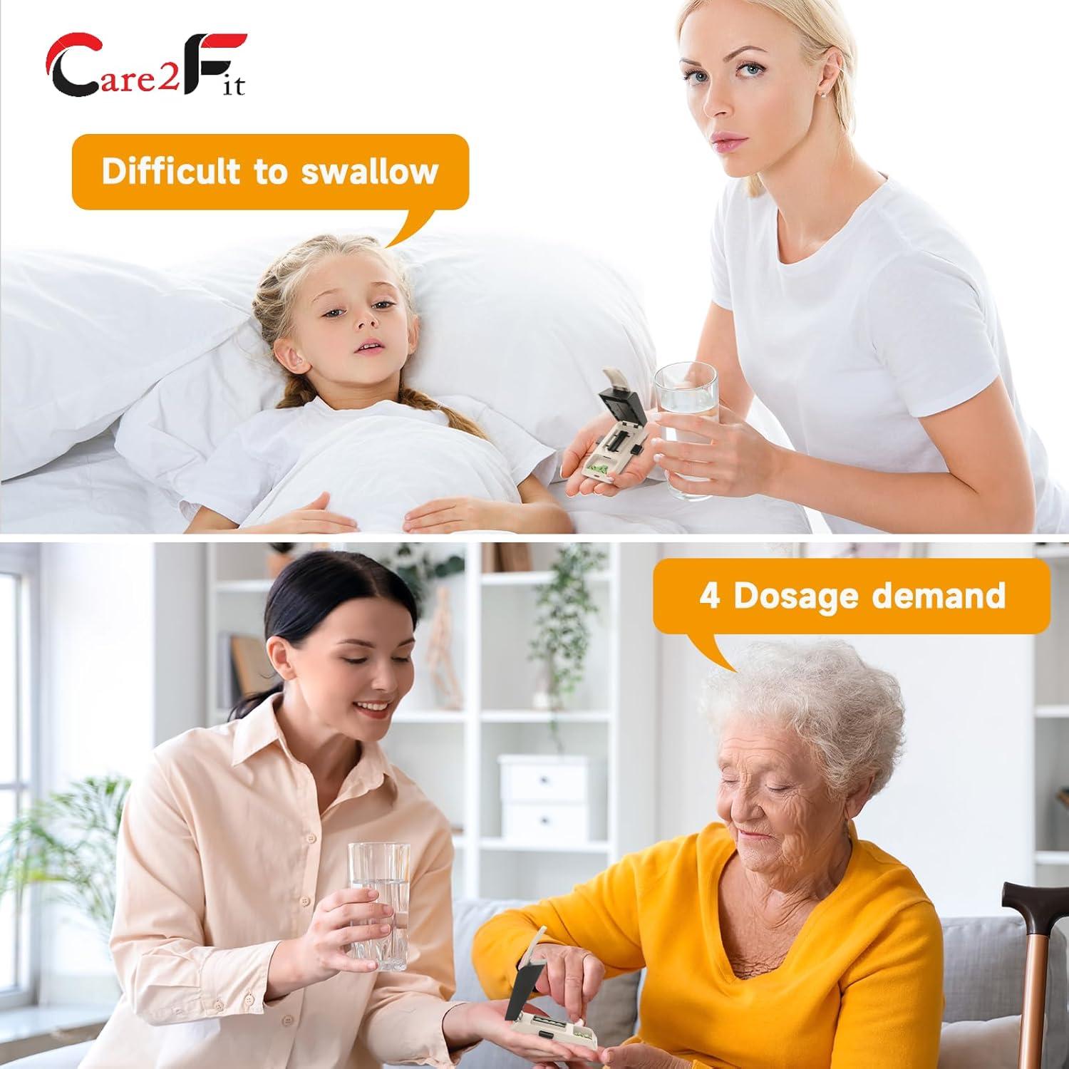 Cortador de Pastillas Care2fit 2025 - Aluminio y Acero Inoxidable