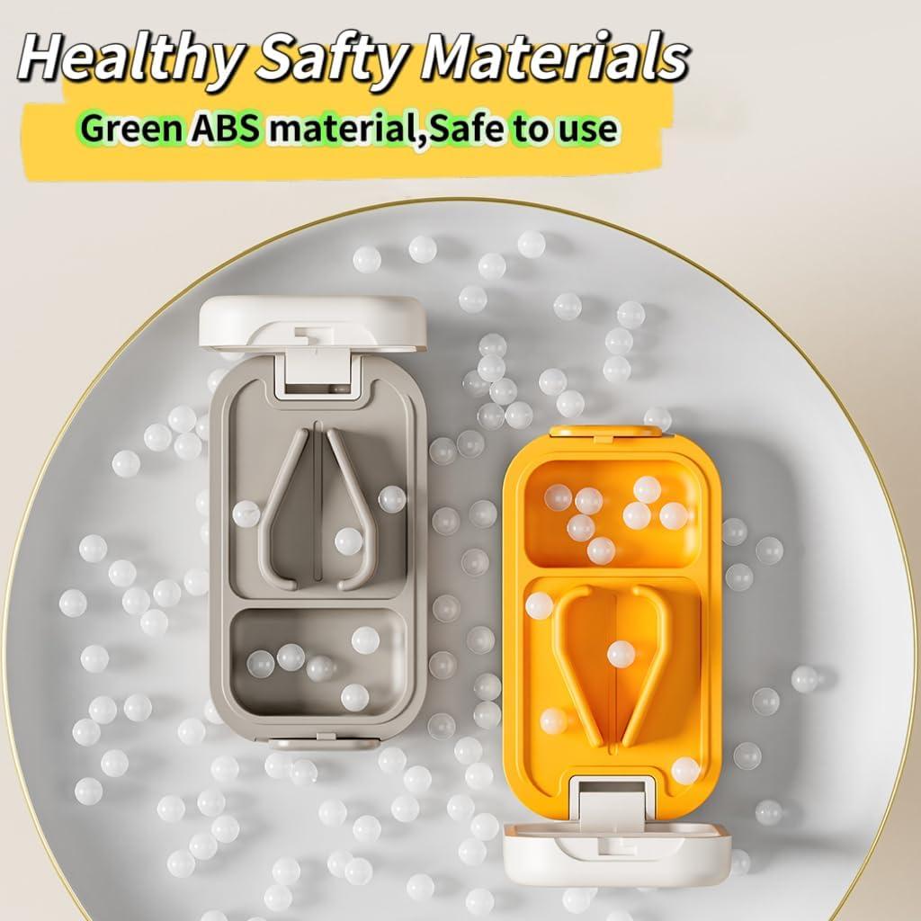 Cortador de Pastillas RICHCEE con Portapastillas - Blanco-Naranja