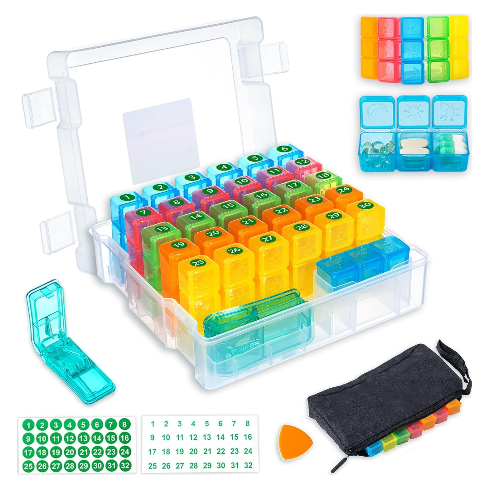 Organizador de Pastillas Mensual Bovintex 3 Veces al Día Blanco