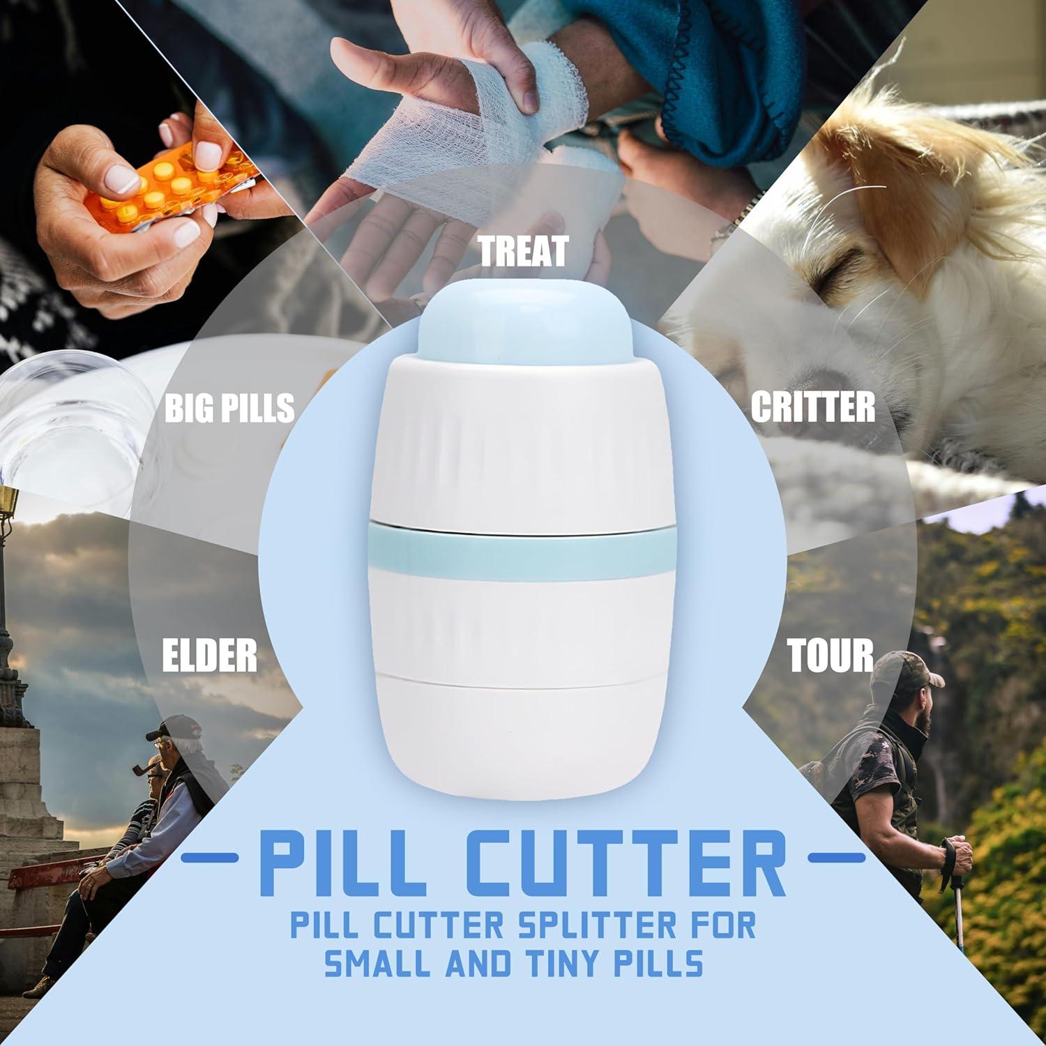 Cortador y Triturador de Pastillas YSLPHMG - Ajustable 4-en-1