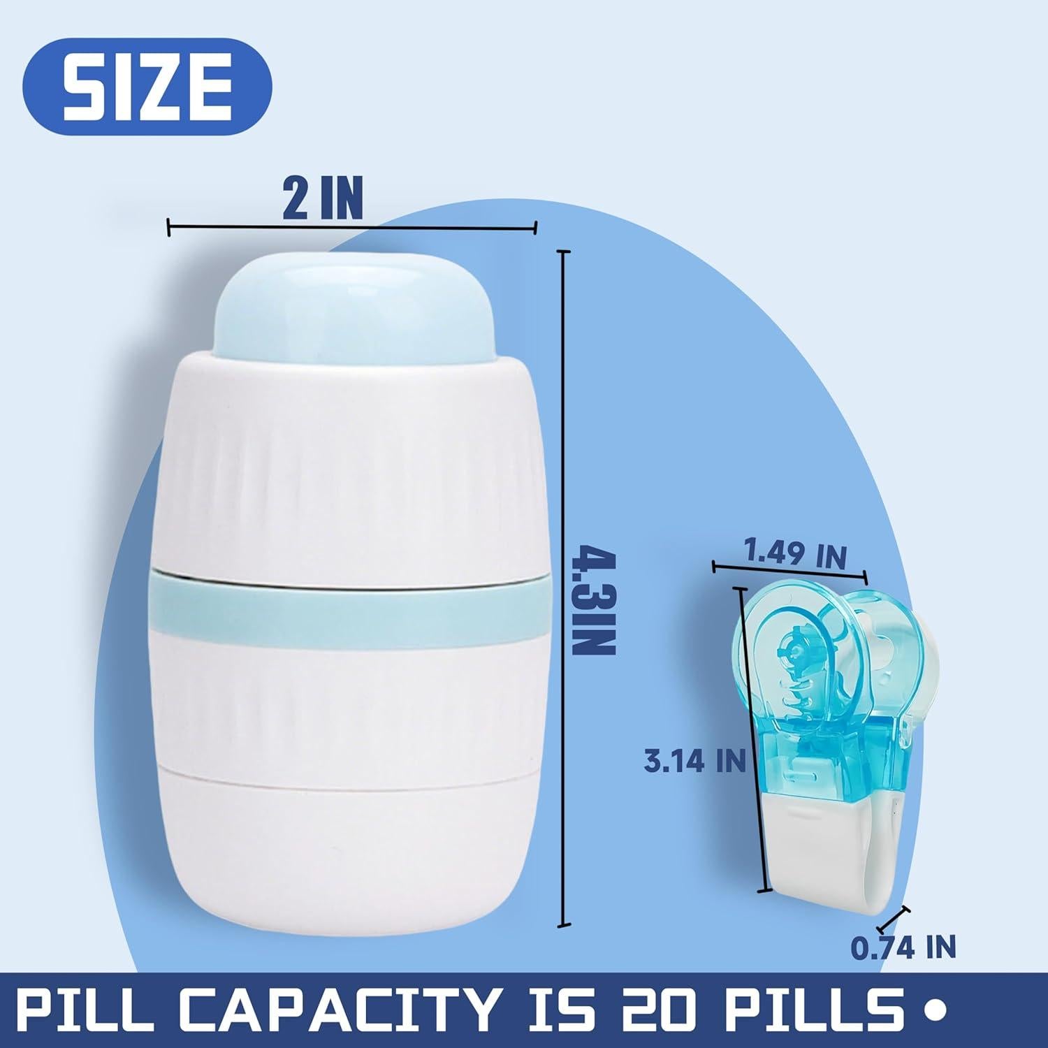 Cortador y Triturador de Pastillas YSLPHMG - Ajustable 4-en-1