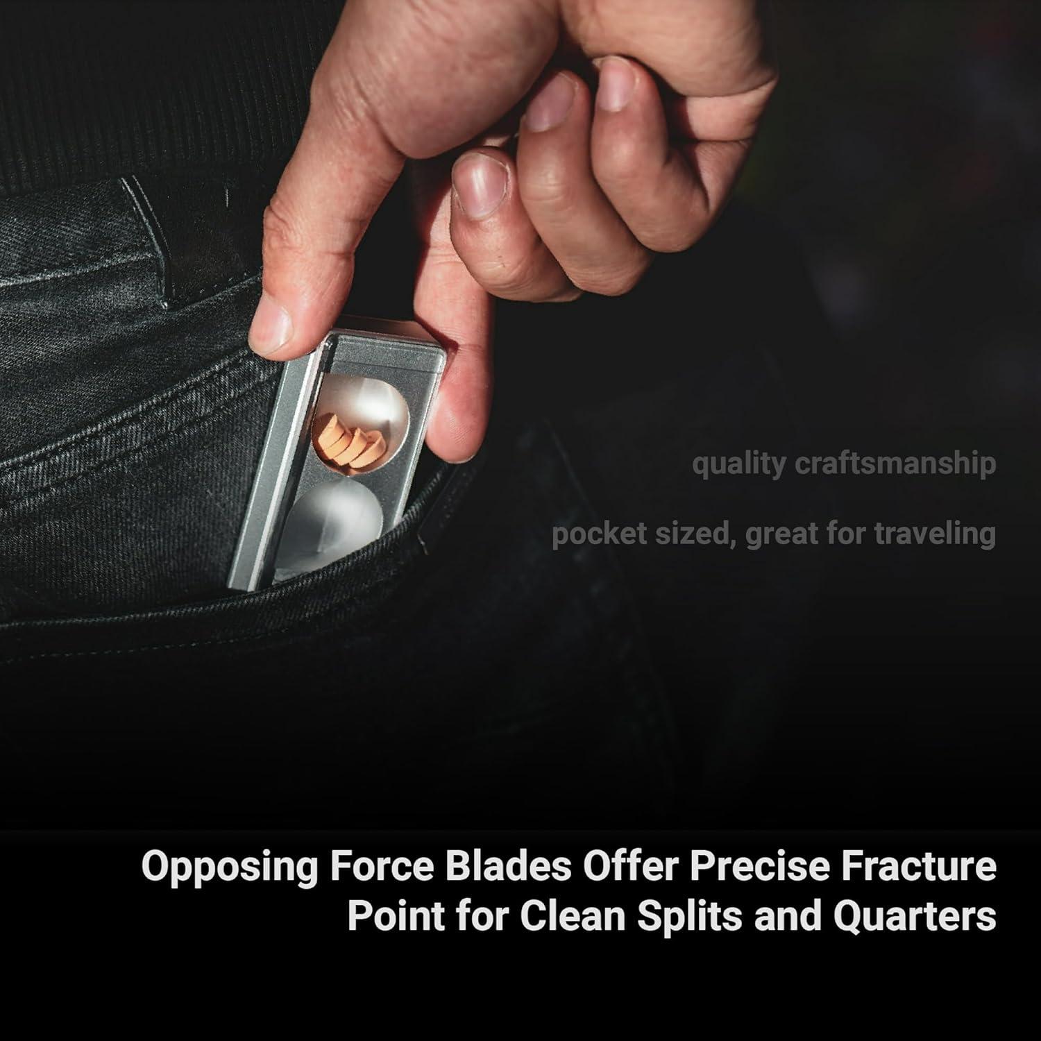 Divisor de Pastillas Doble Cuchilla Carefree & Co - Compacto y Duradero