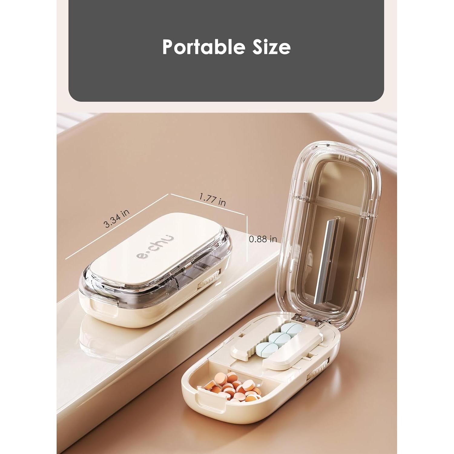 Cortador de Pastillas Hafigigi Ajustable para Viaje 10.7x4.7cm