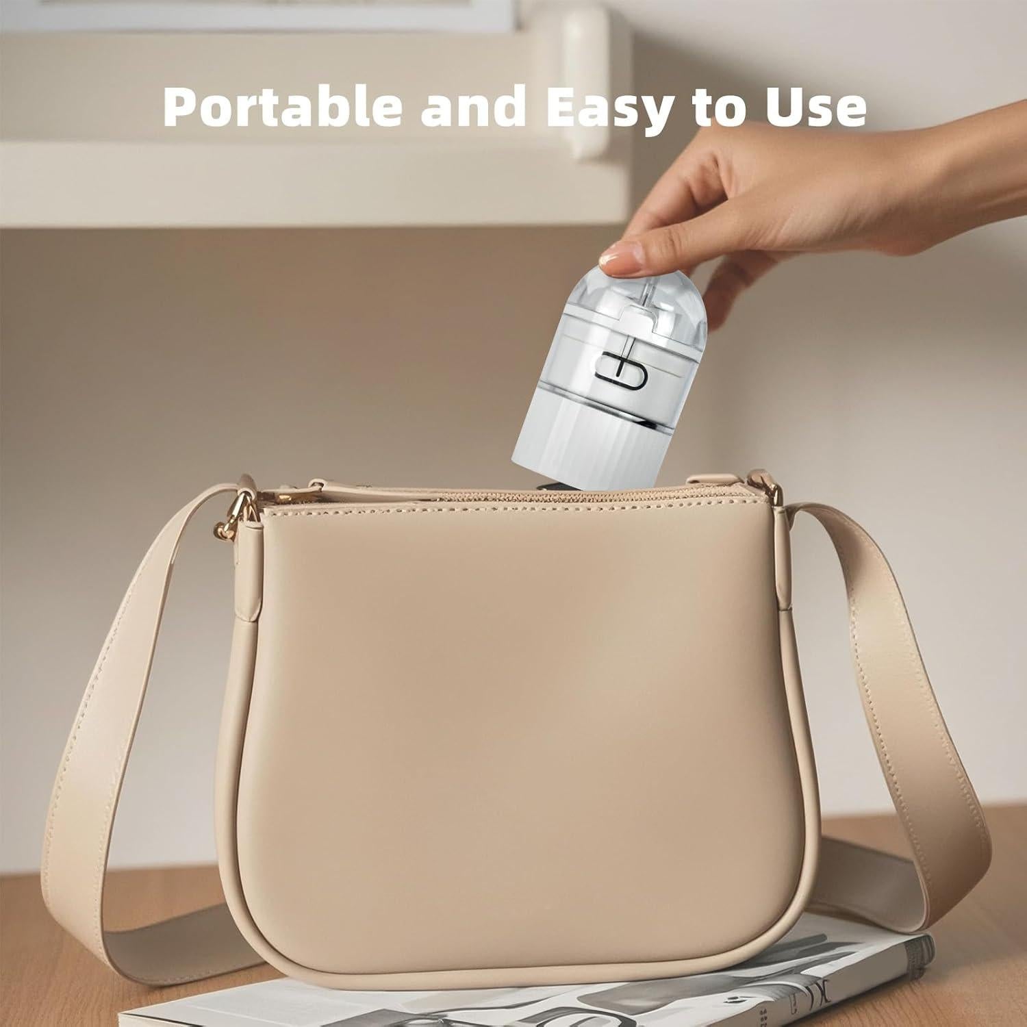 Triturador y Cortador de Pastillas 4-en-1 Gusil, Blanco