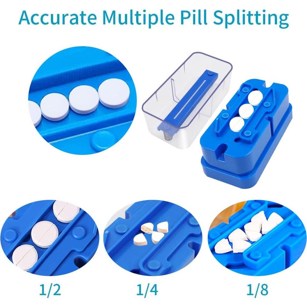 Cortador de Pastillas Abnaok - Divisor Ajustable de Medicamentos