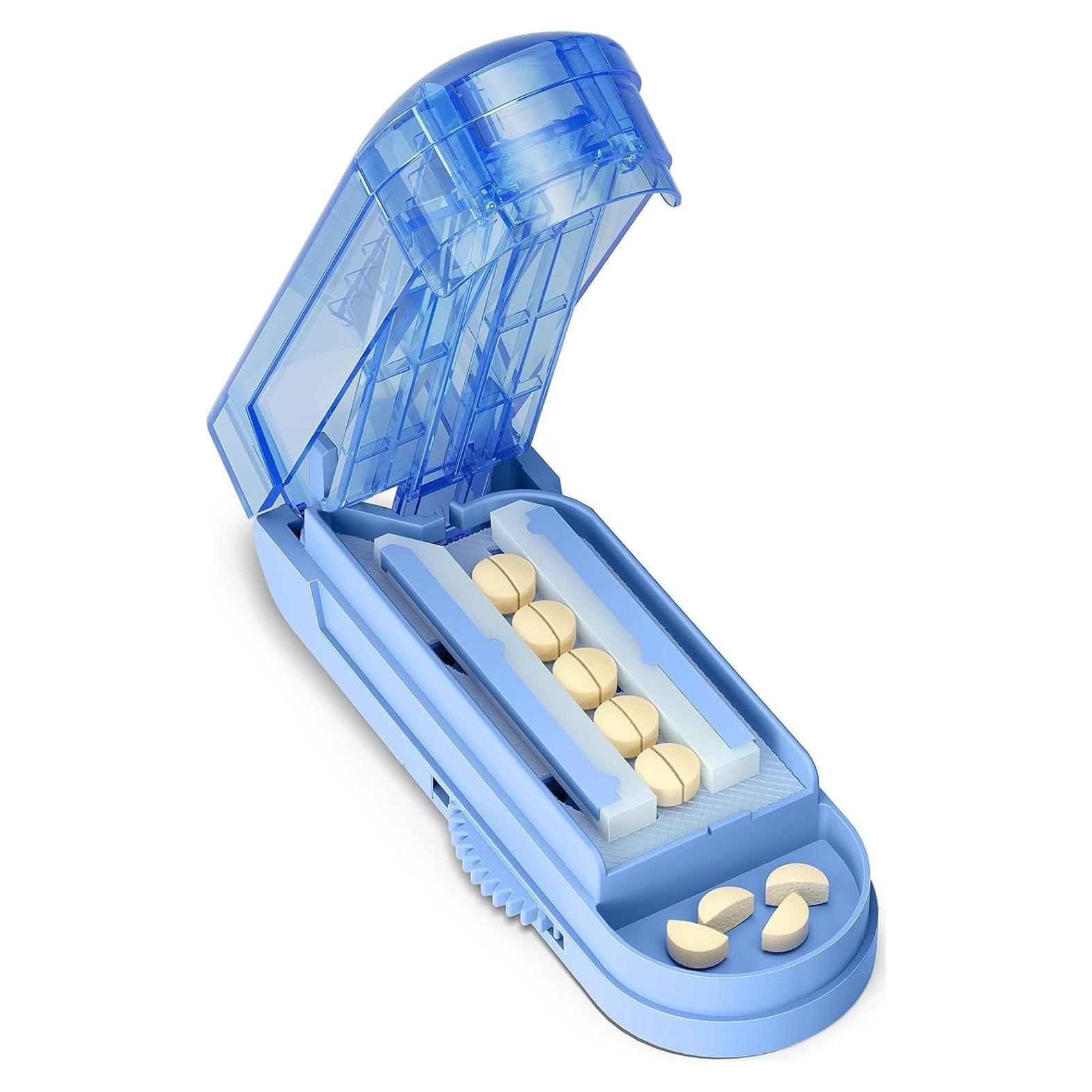 Cortador de Pastillas BUG HULL Azul, Divisor Ajustable 3mm a 12mm