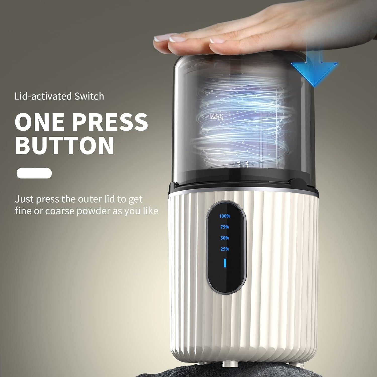 Triturador de Pastillas Eléctrico Inalámbrico AUSSNICE 2000mAh