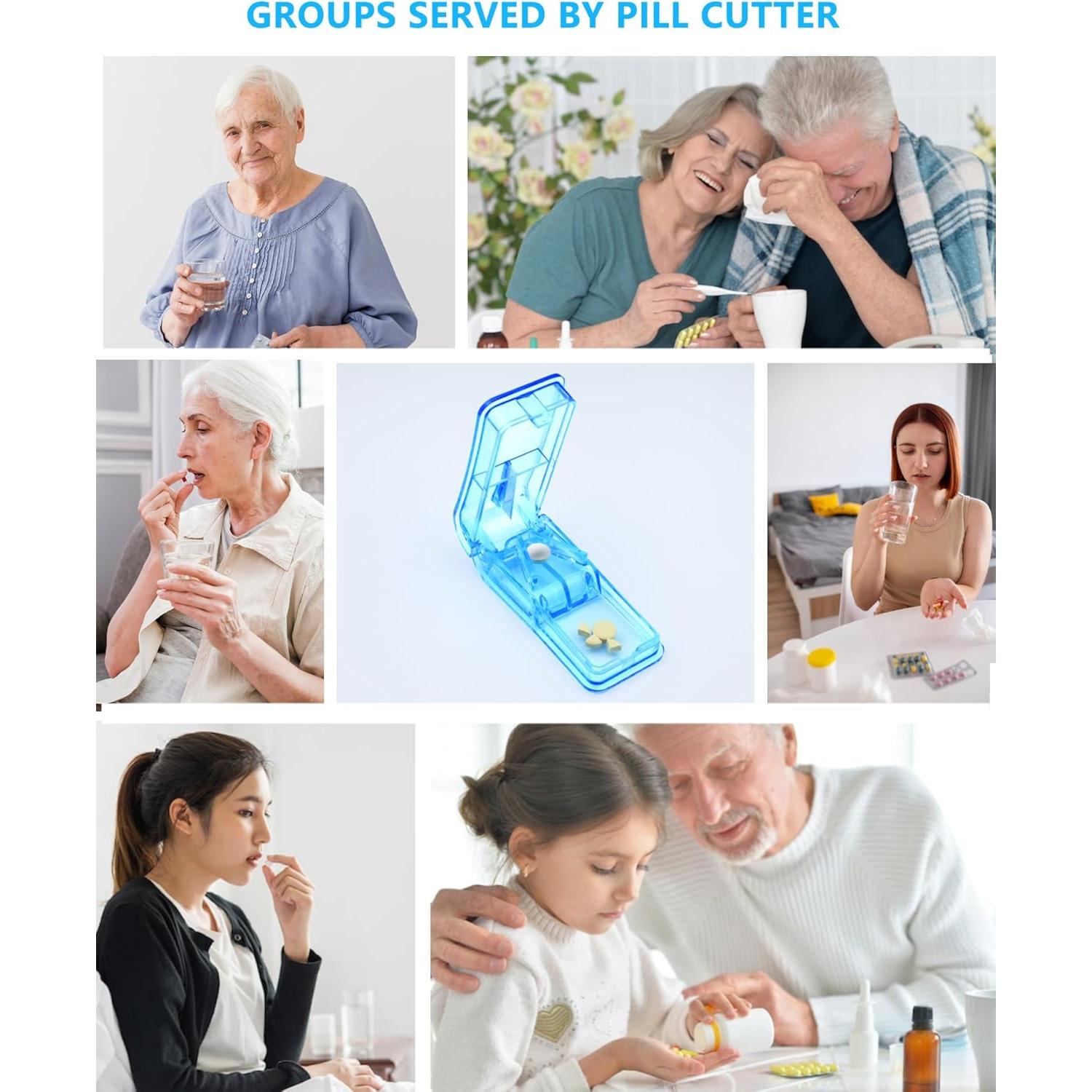 Cortador de Pastillas Divisor SZREDU Azul 2.03 CM Doble Uso