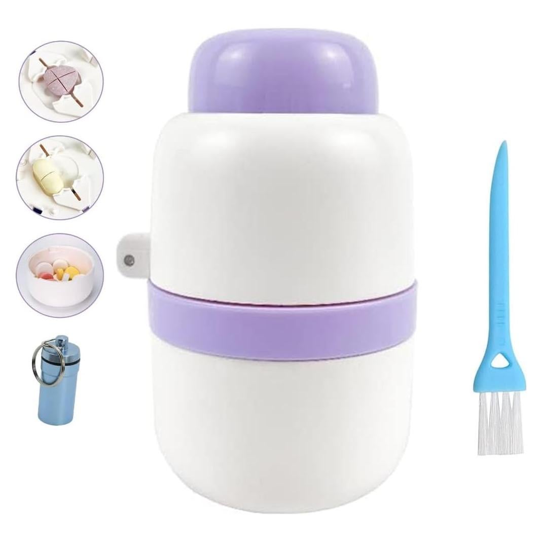 Cortador de Pastillas Morado YJGMY con Cuchilla Oculta