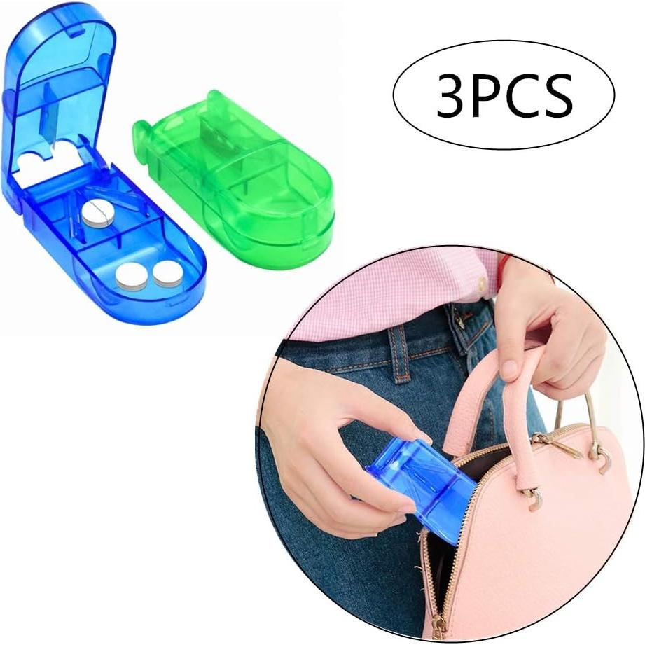 Cortador de Pastillas JIALWSJWAN 3 Piezas con Almacenamiento