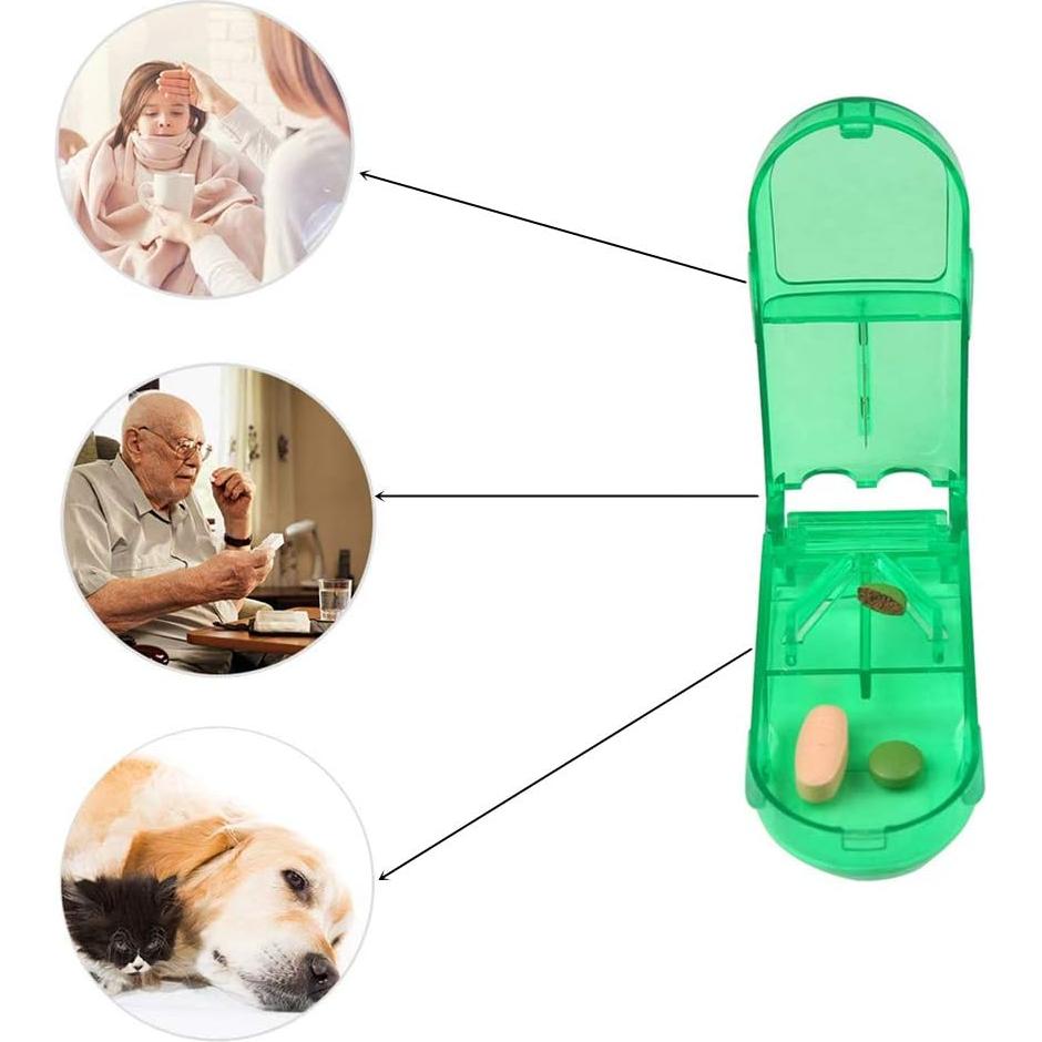 Cortador de Pastillas JIALWSJWAN 3 Piezas con Almacenamiento