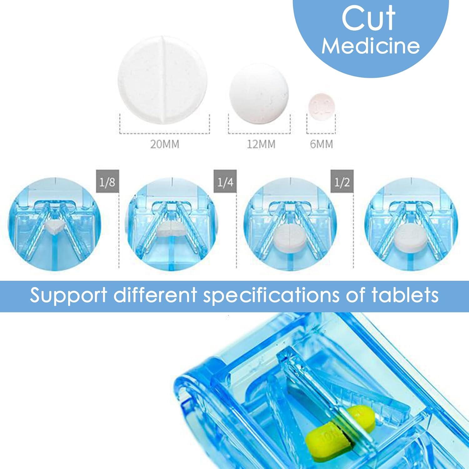 Paquete de 2 Trituradores y Cortadores de Pastillas TreaHome Verde