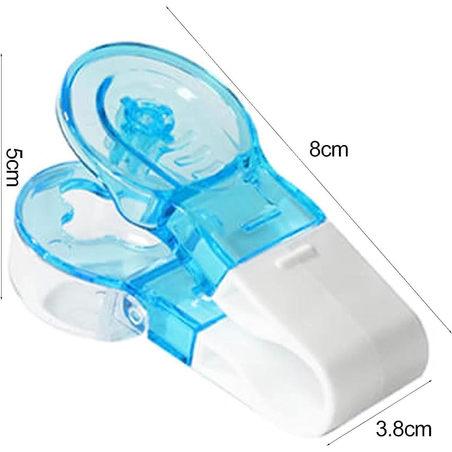 Dispensador de Pastillas Portátil Azul Junfamilee - Cortador y Almacenamiento