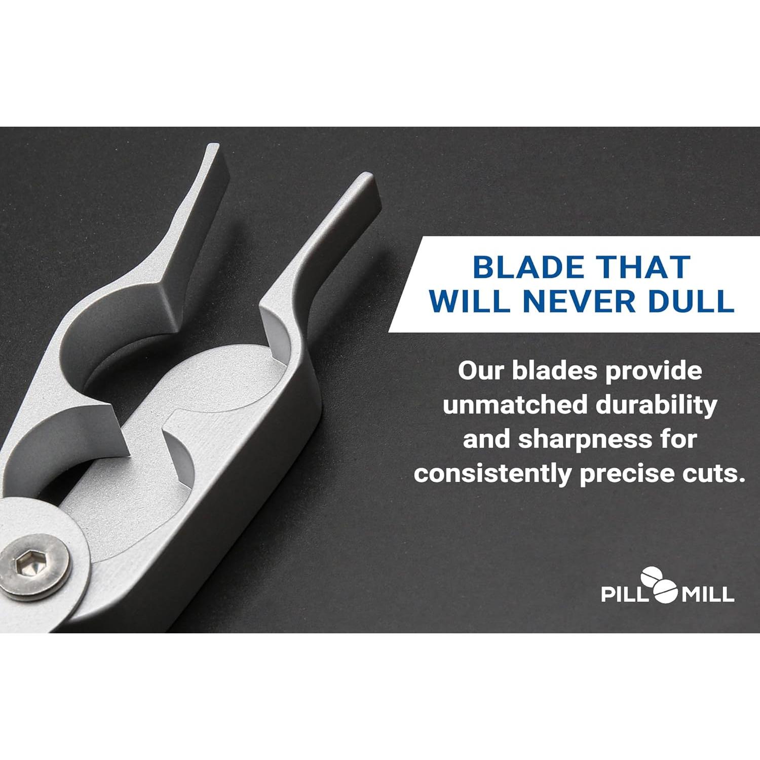 Cortador de Pastillas Pill Mill - Hoja de Metal Duradera