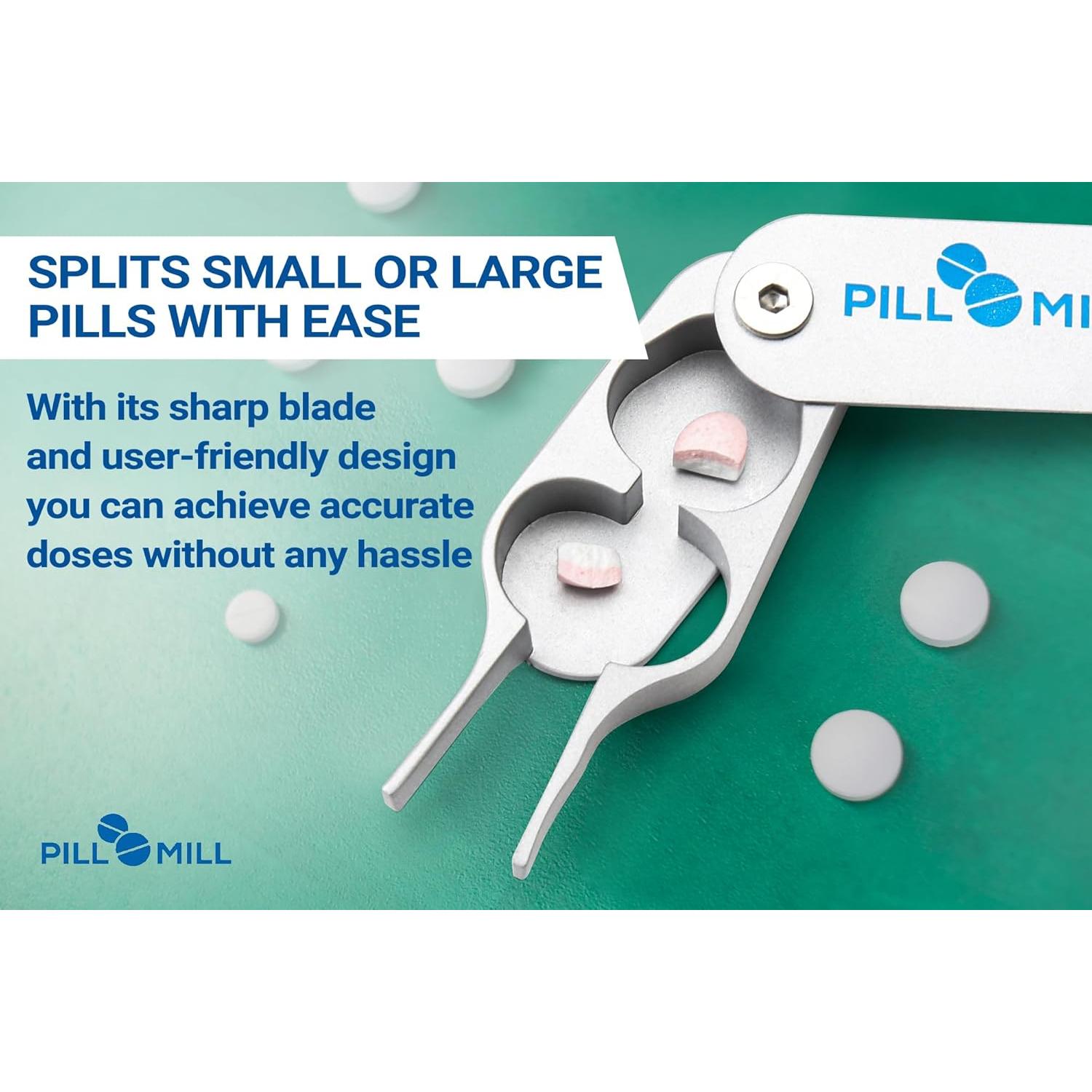 Cortador de Pastillas Pill Mill - Hoja de Metal Duradera