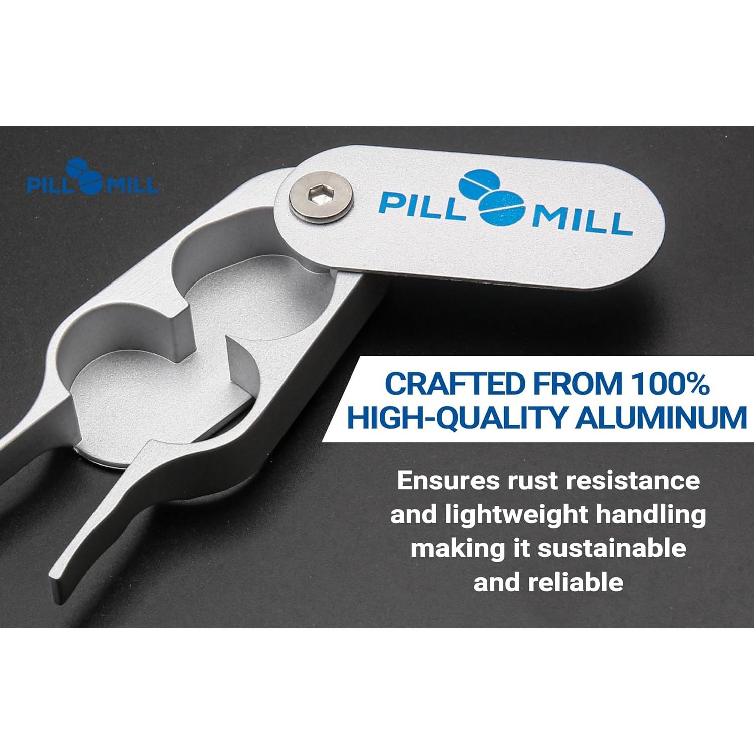 Cortador de Pastillas Pill Mill - Hoja de Metal Duradera