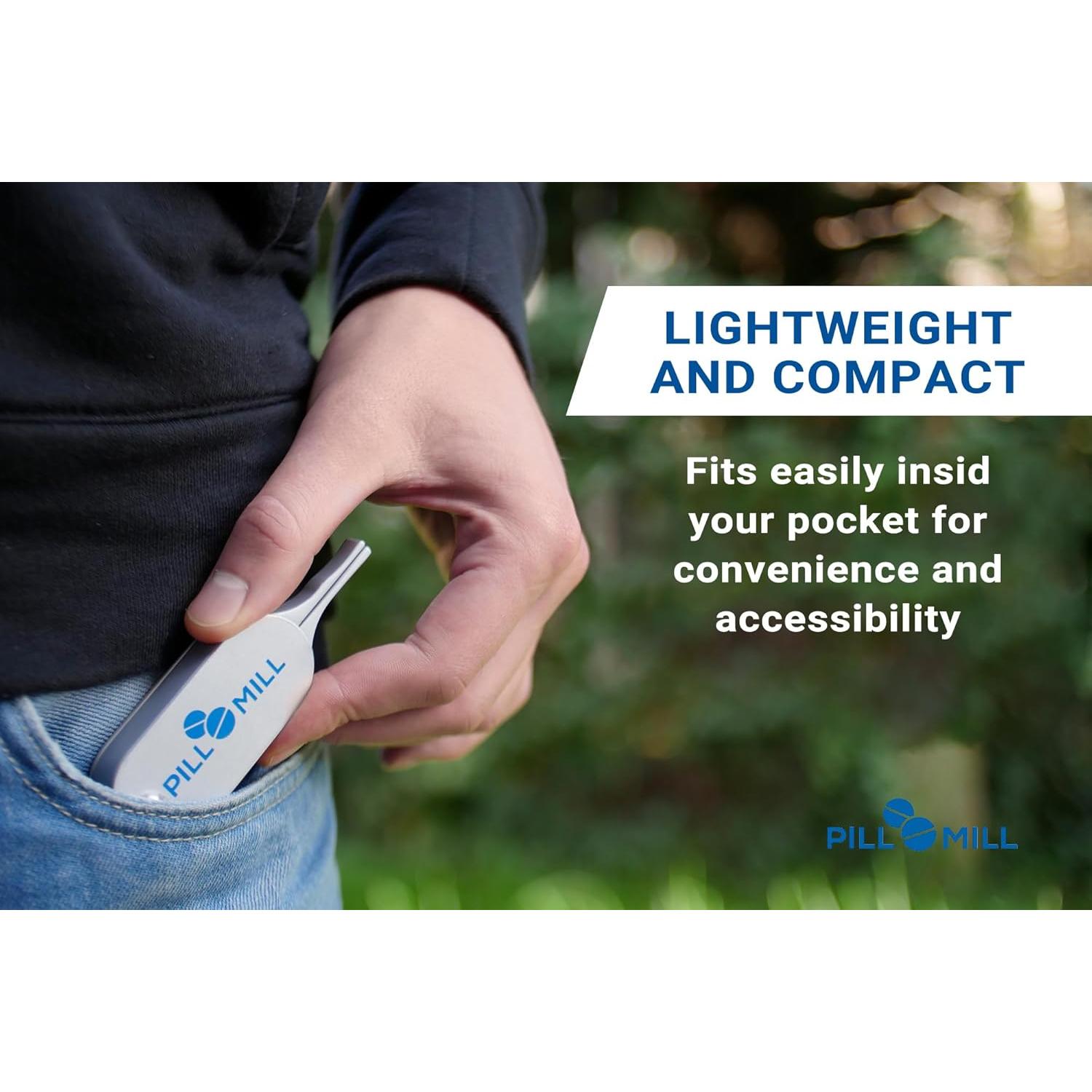 Cortador de Pastillas Pill Mill - Hoja de Metal Duradera