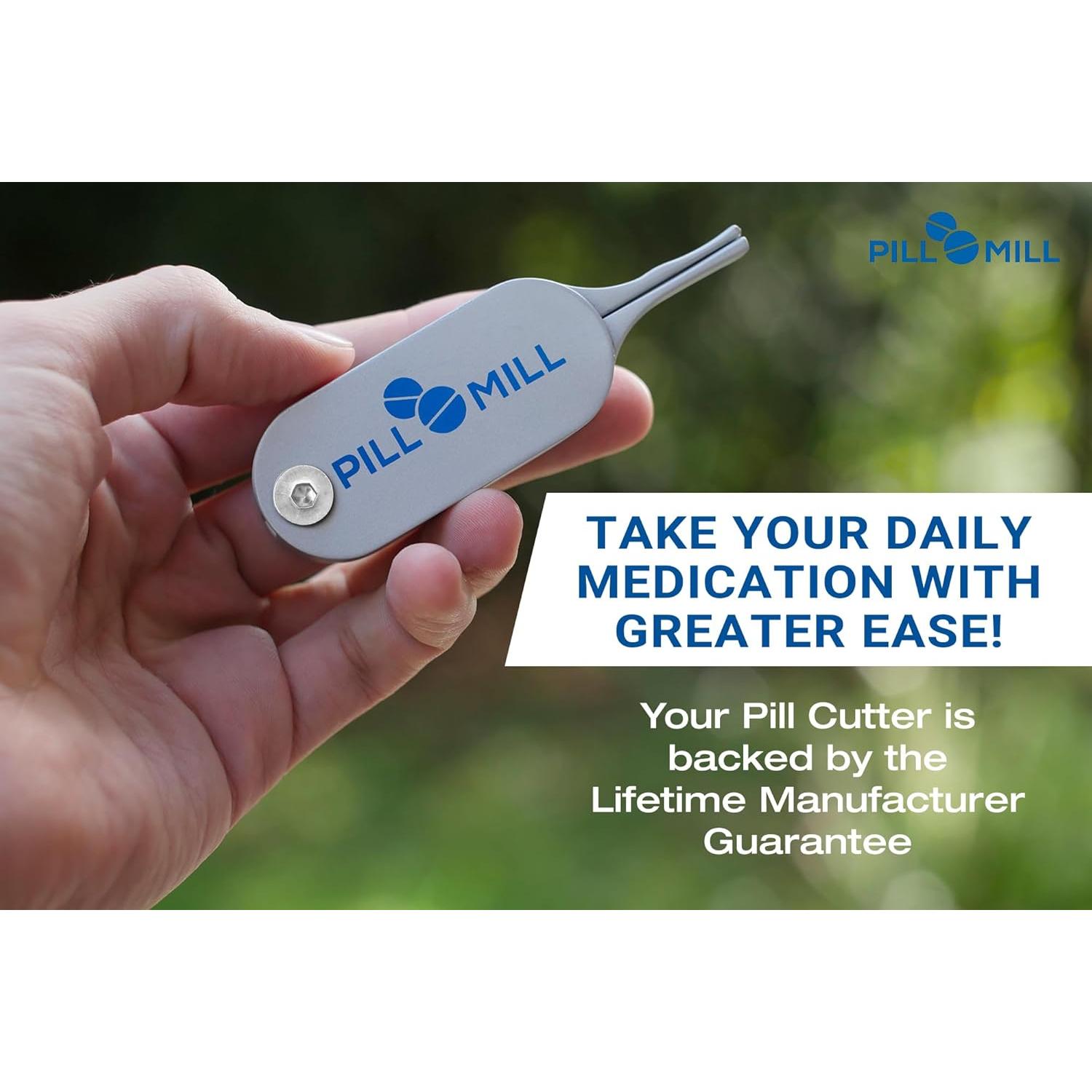 Cortador de Pastillas Pill Mill - Hoja de Metal Duradera