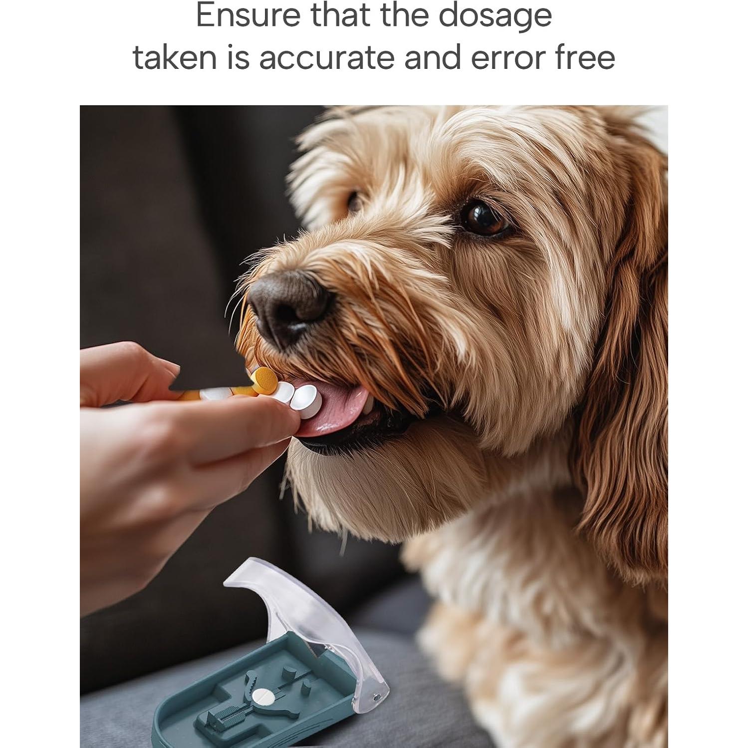 Cortador de Pastillas E ENASUE Gris con Etiquetas Medicamentos