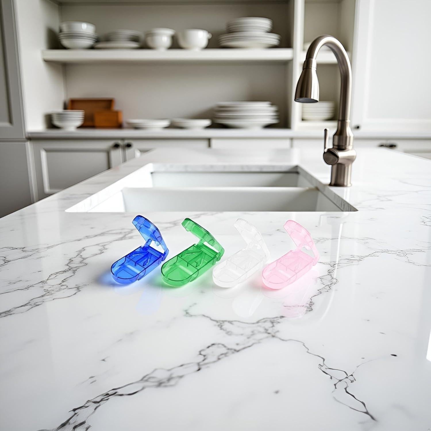 Cortador de Pastillas Calsgkspray con Dispensador y Protector