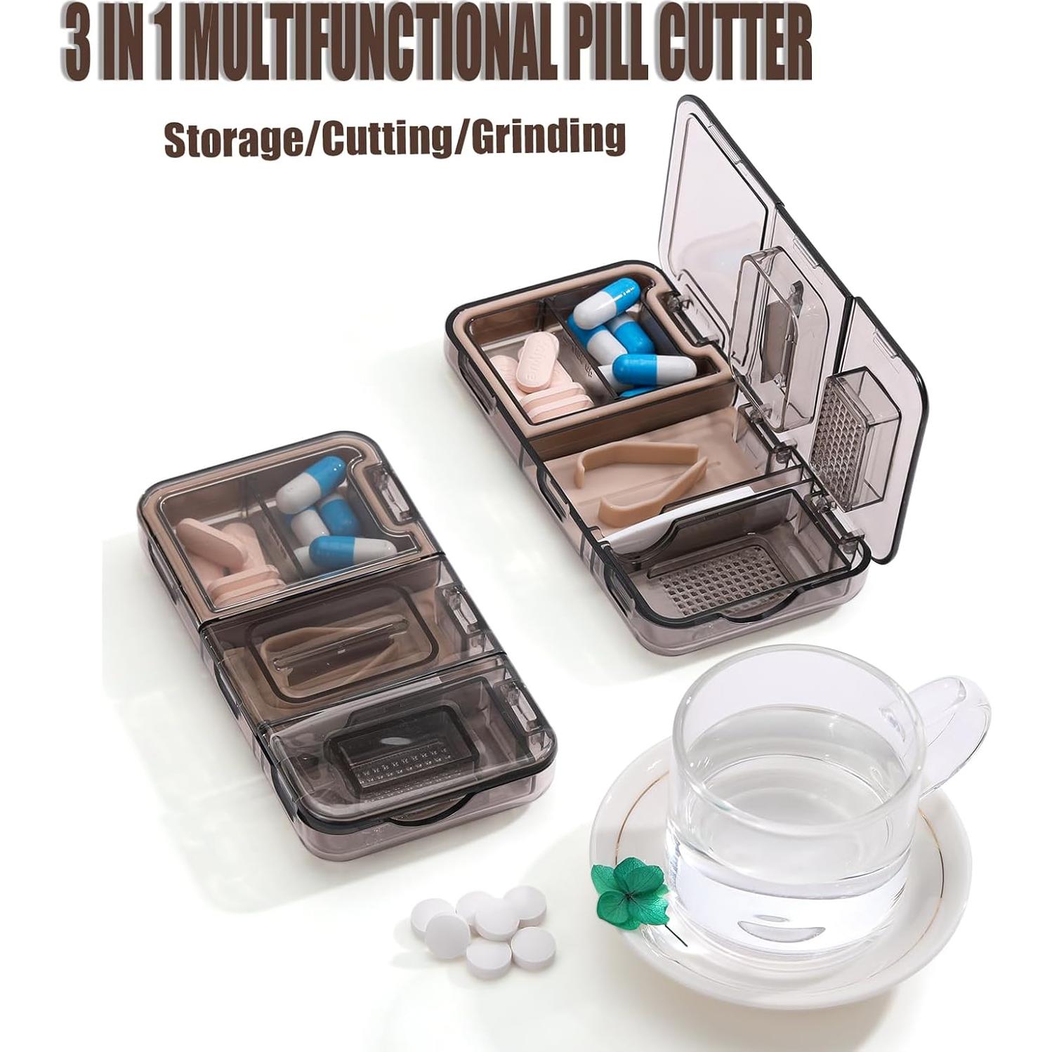 Cortador de Pastillas Multifuncional RICHCEE 3 en 1 - Acero Inoxidable