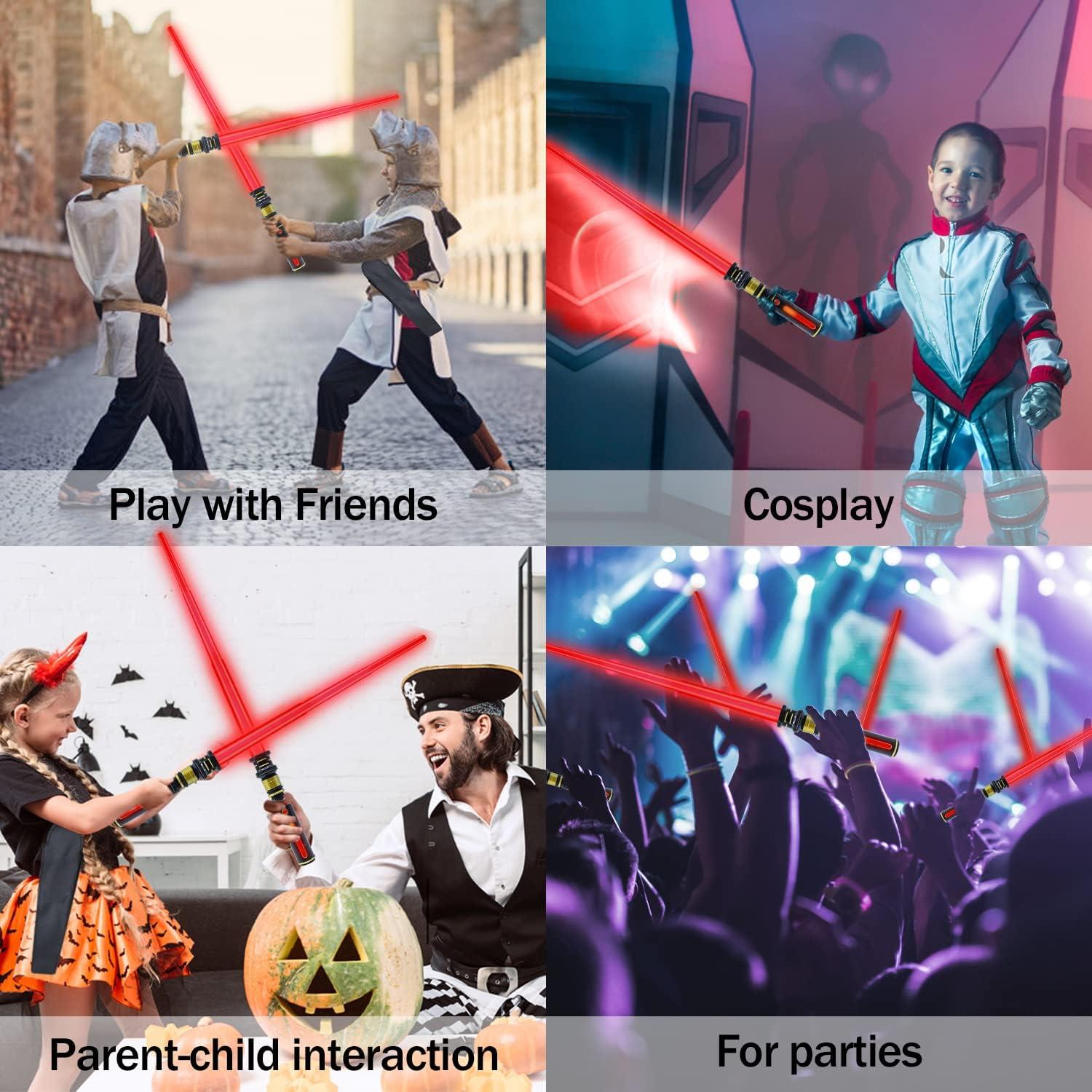 Sable Iluminado Gianby Rojo 81 cm con Sonido FX