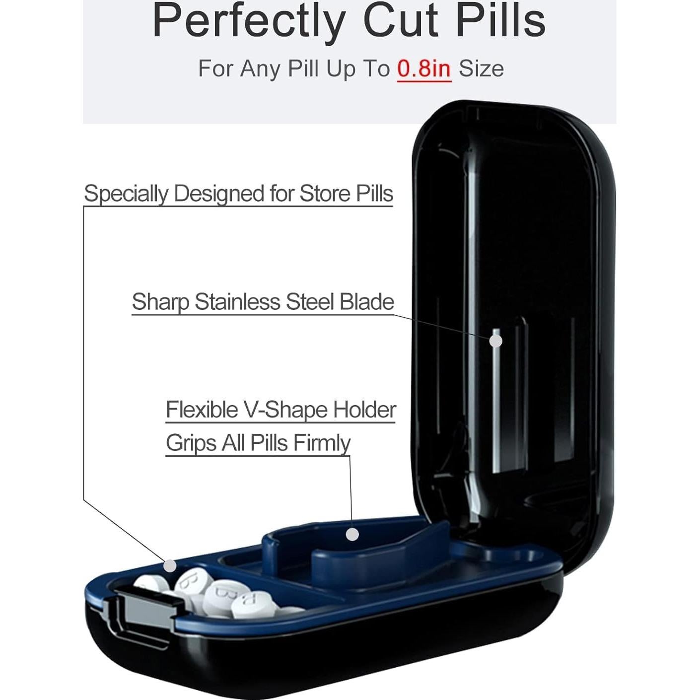 Cortador de Pastillas CFMOUR Negro - Cortador Profesional Compacto