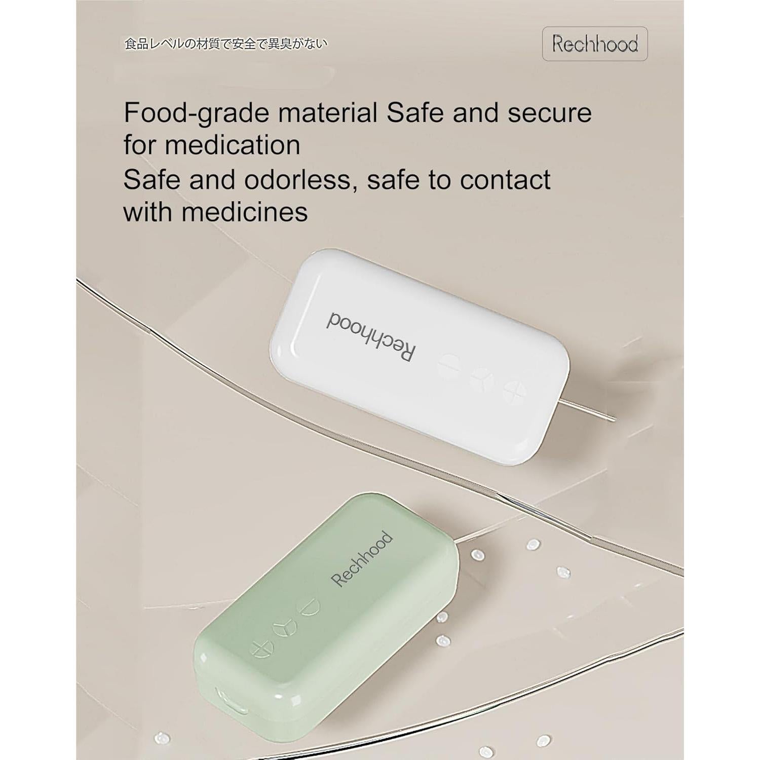 Cortador de Pastillas 3 en 1 Rechhood con Estuche Blanco