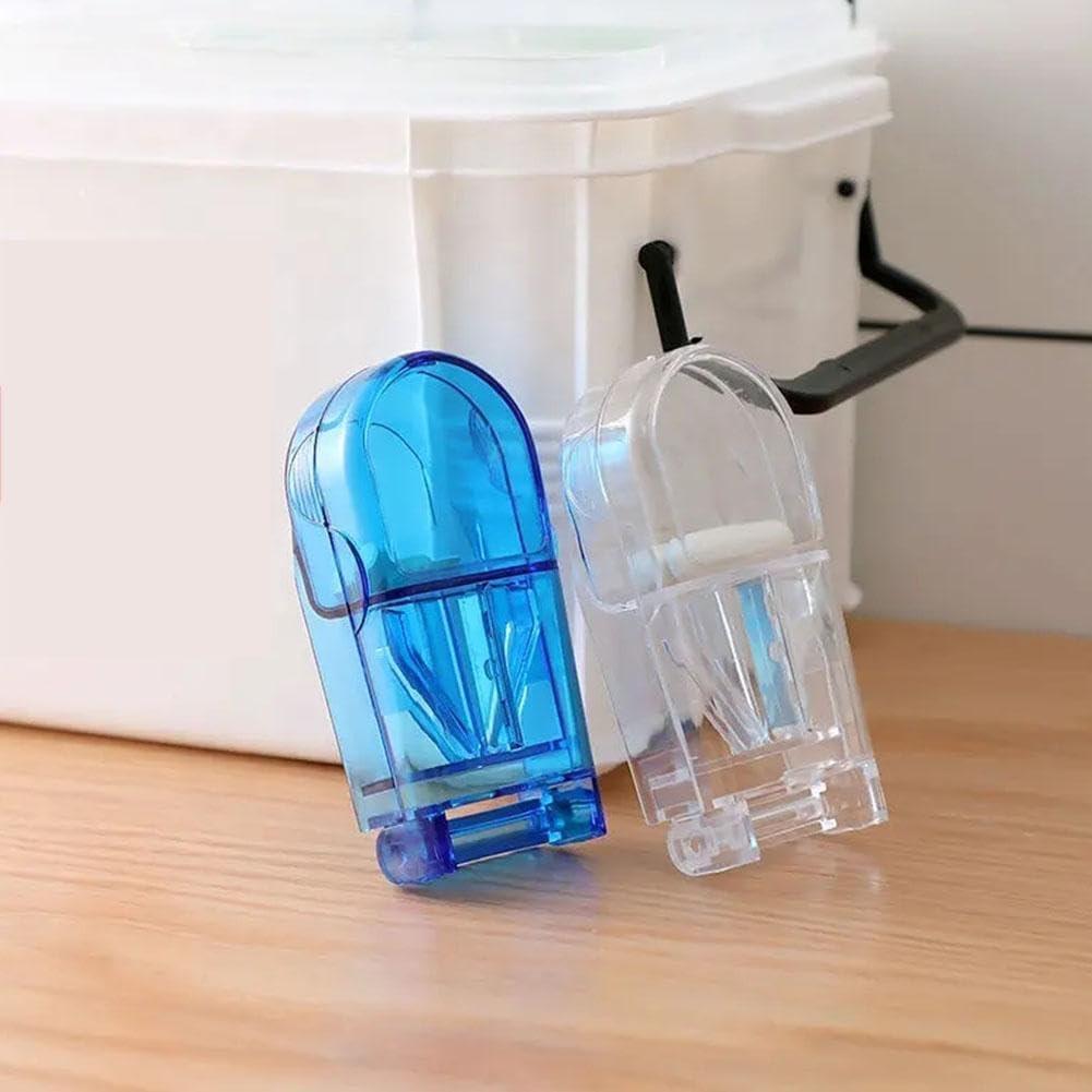 Cortador de Pastillas Sluswallow Azul con Dispensador 13cm