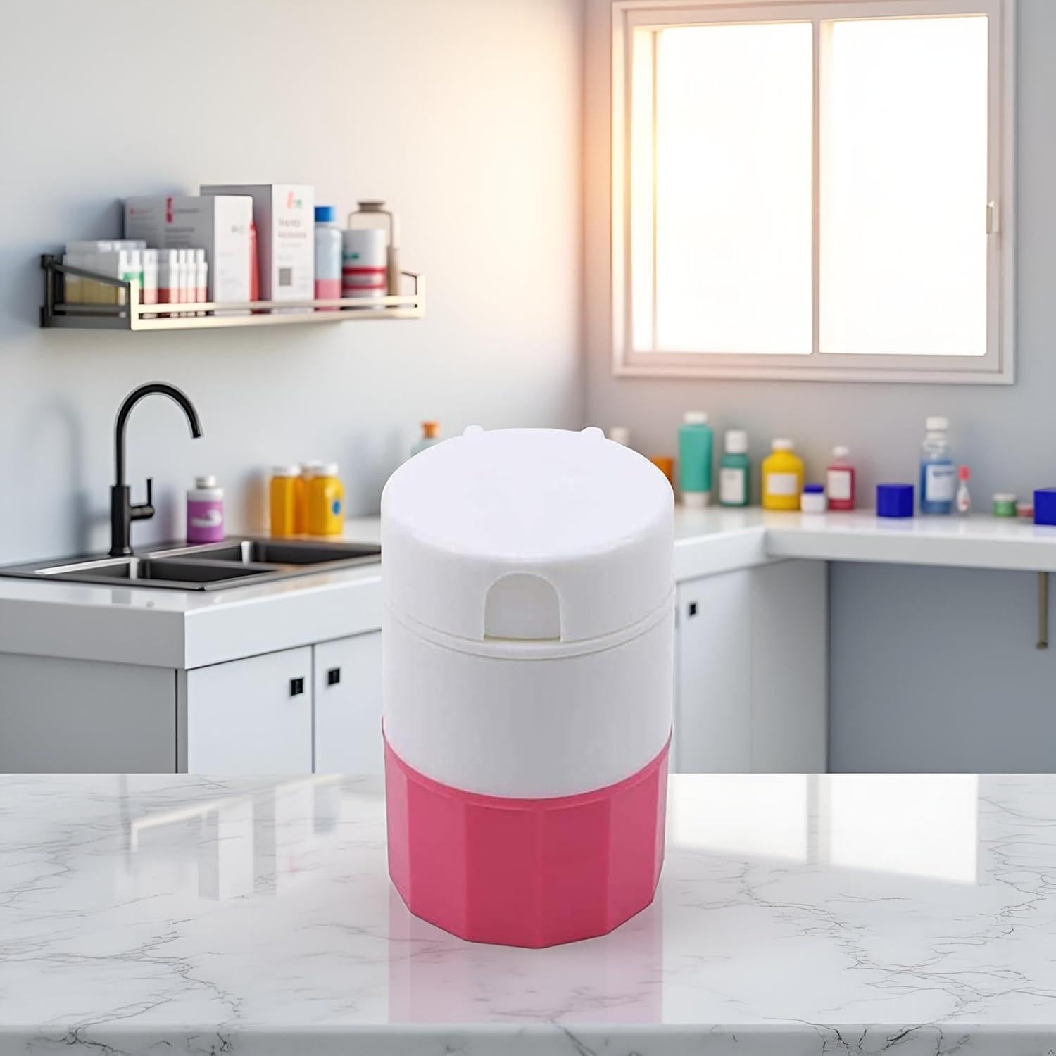 Triturador de Pastillas Htppzjr Multifuncional Rosa 9x8cm