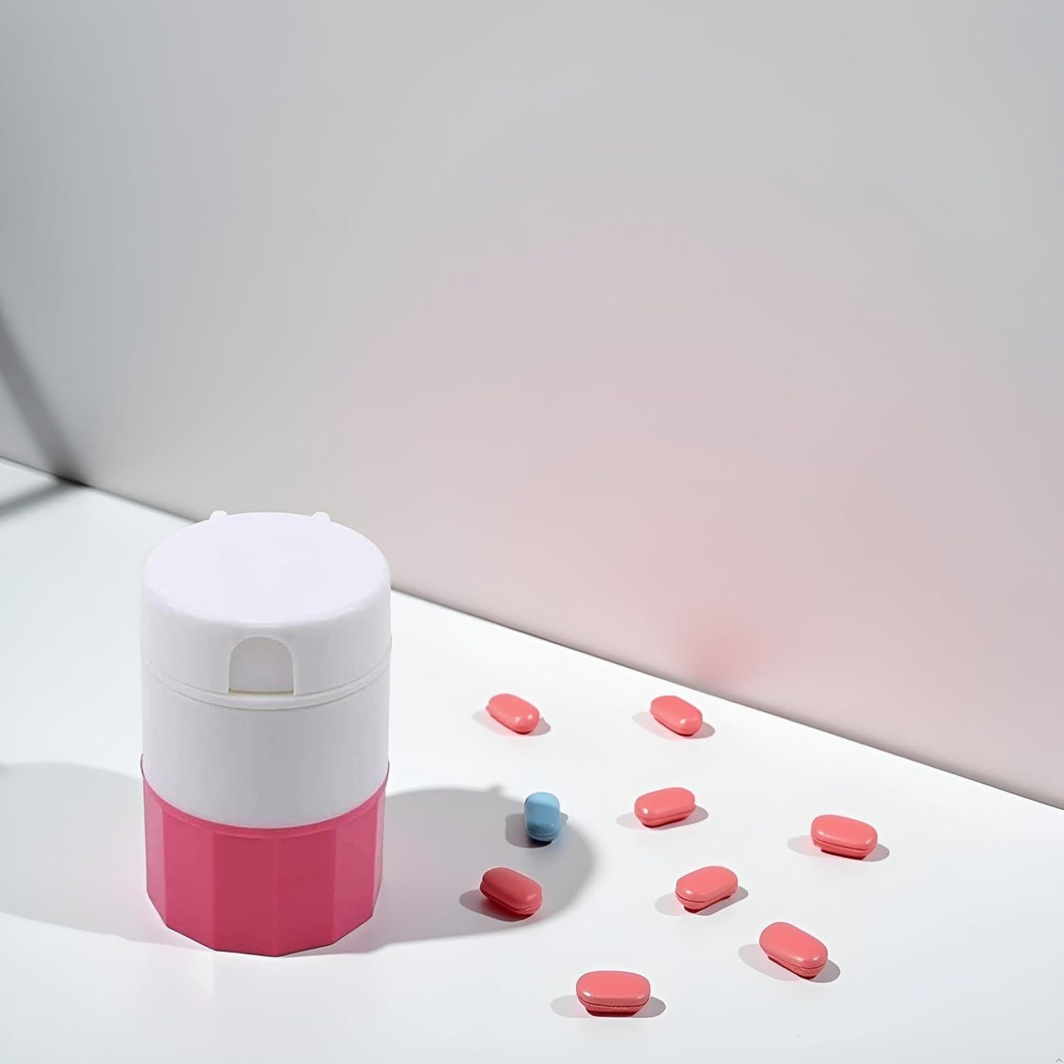 Triturador de Pastillas Htppzjr Multifuncional Rosa 9x8cm