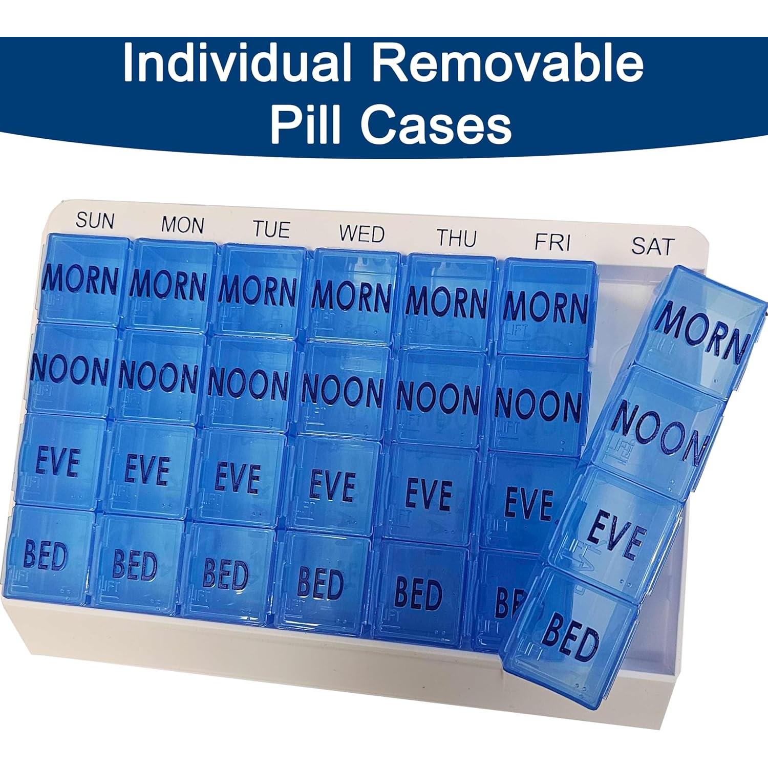 Organizador de Pastillas Grande Carex 7 Días 4 Veces al Día