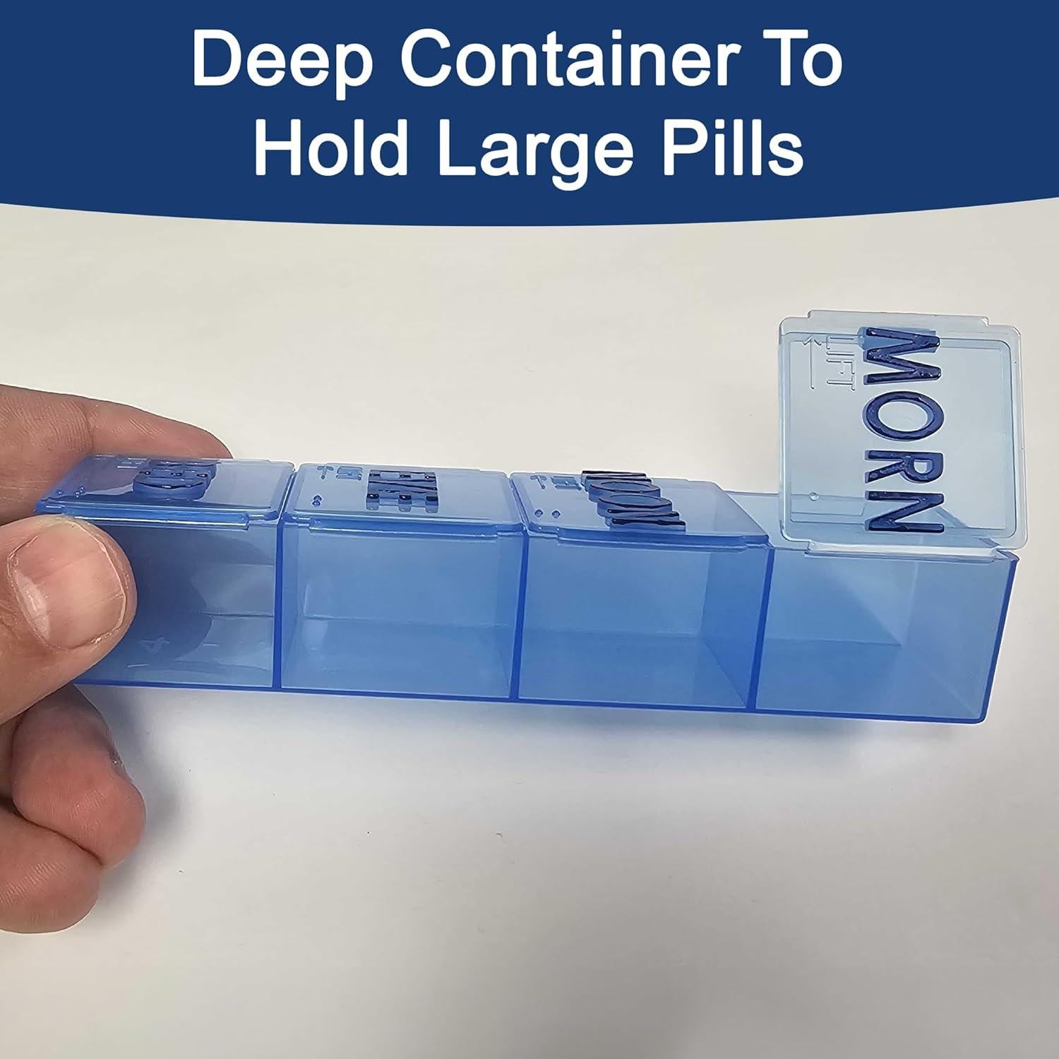 Organizador de Pastillas Grande Carex 7 Días 4 Veces al Día