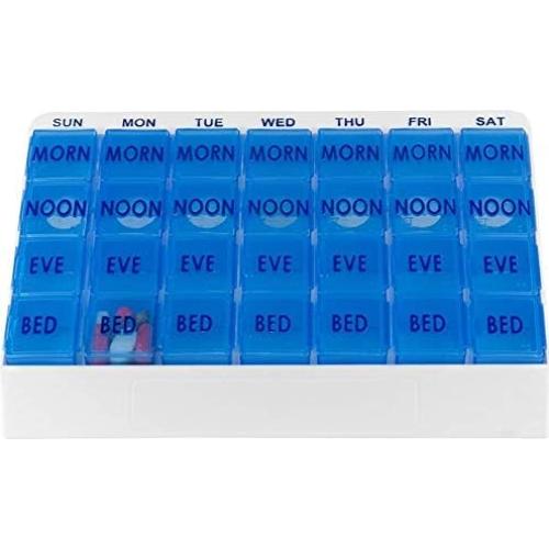 Organizador de Pastillas Grande Carex 7 Días 4 Veces al Día