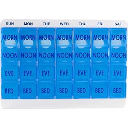 Organizador de Pastillas Grande Carex 7 Días 4 Veces al Día