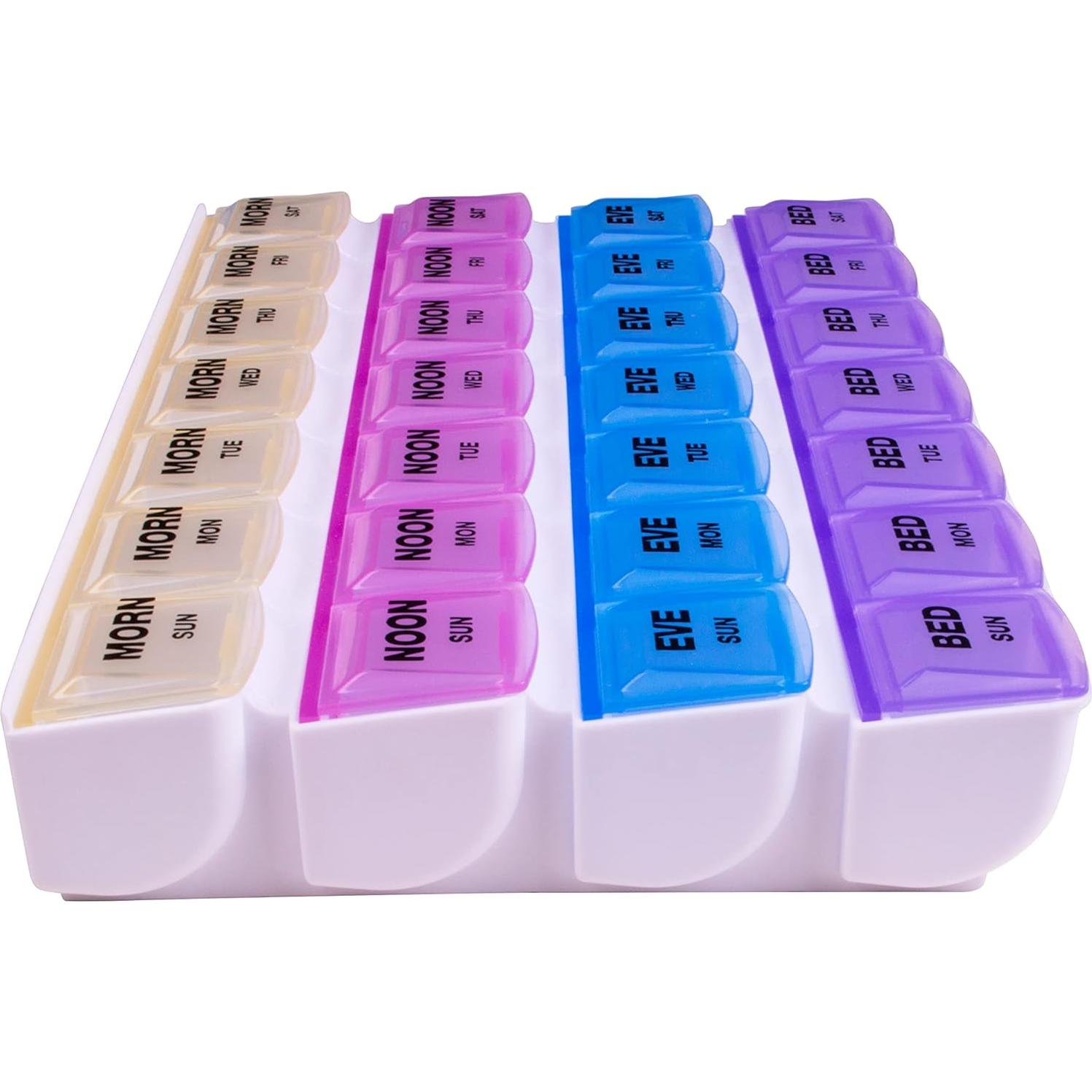 Organizador de Pastillas Apex Mediplanner 7 Días 4 Veces al Día