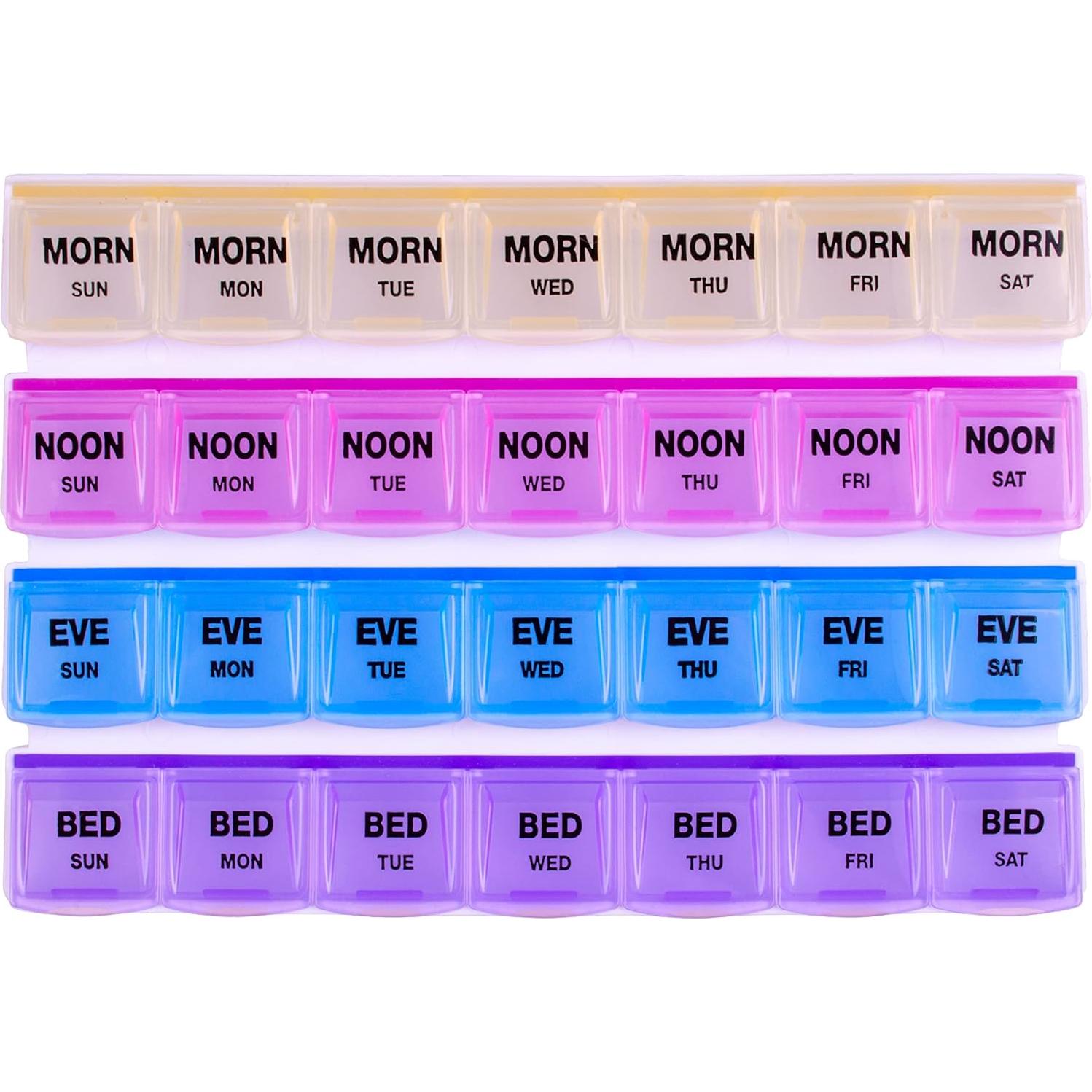 Organizador de Pastillas Apex Mediplanner 7 Días 4 Veces al Día