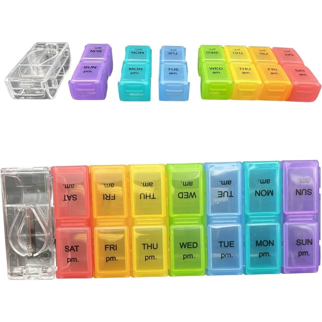 Organizador de Pastillas Semanal Sandhill Tools 14 Compartimentos