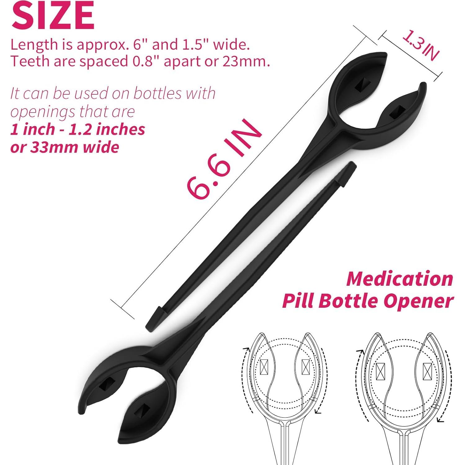 Abridor de Botellas de Pastillas Kisotay 3 en 1 Multifuncional