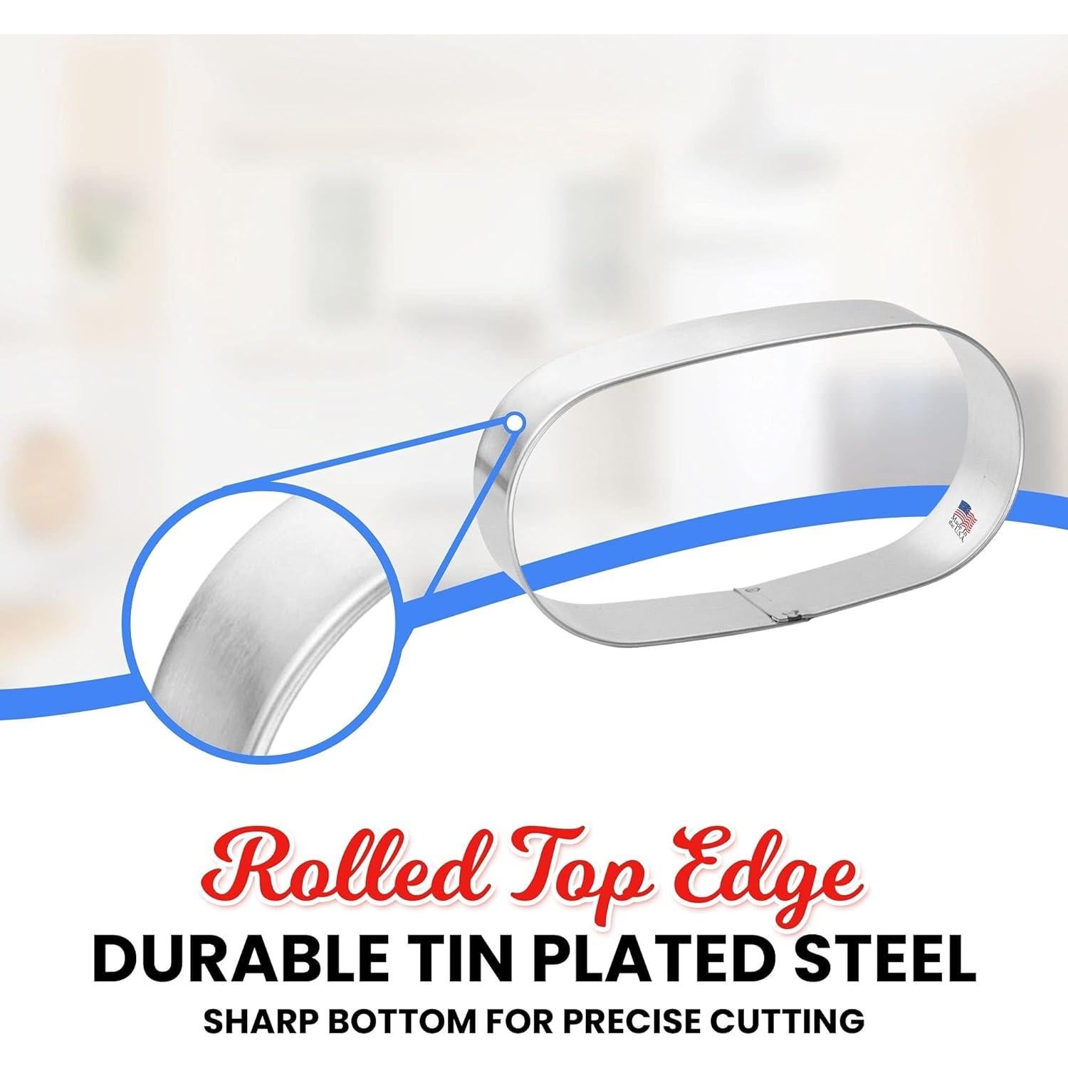 Cortador de Galletas Foose Cápsula de Píldora 10.16 cm Acero