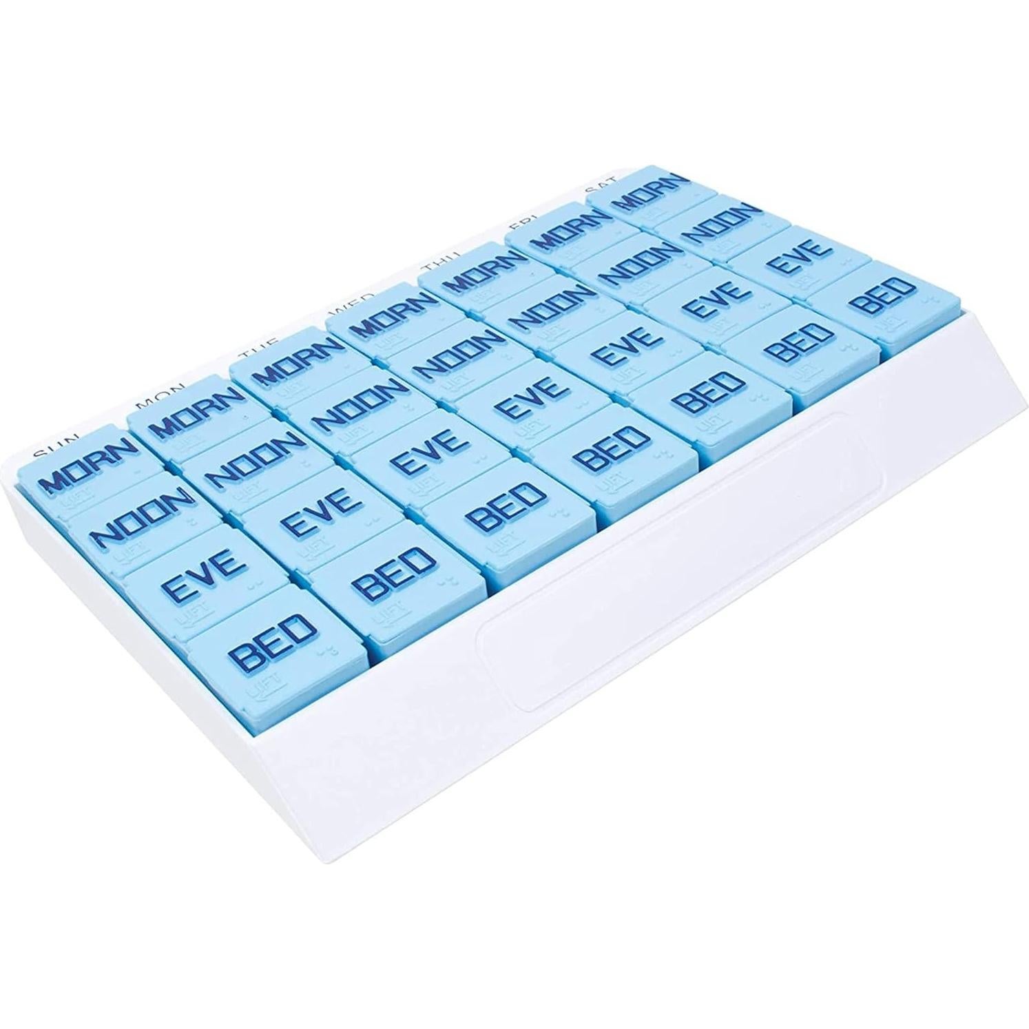 Organizador de Pastillas Semanal Apex 7 Días 4 Veces al Día