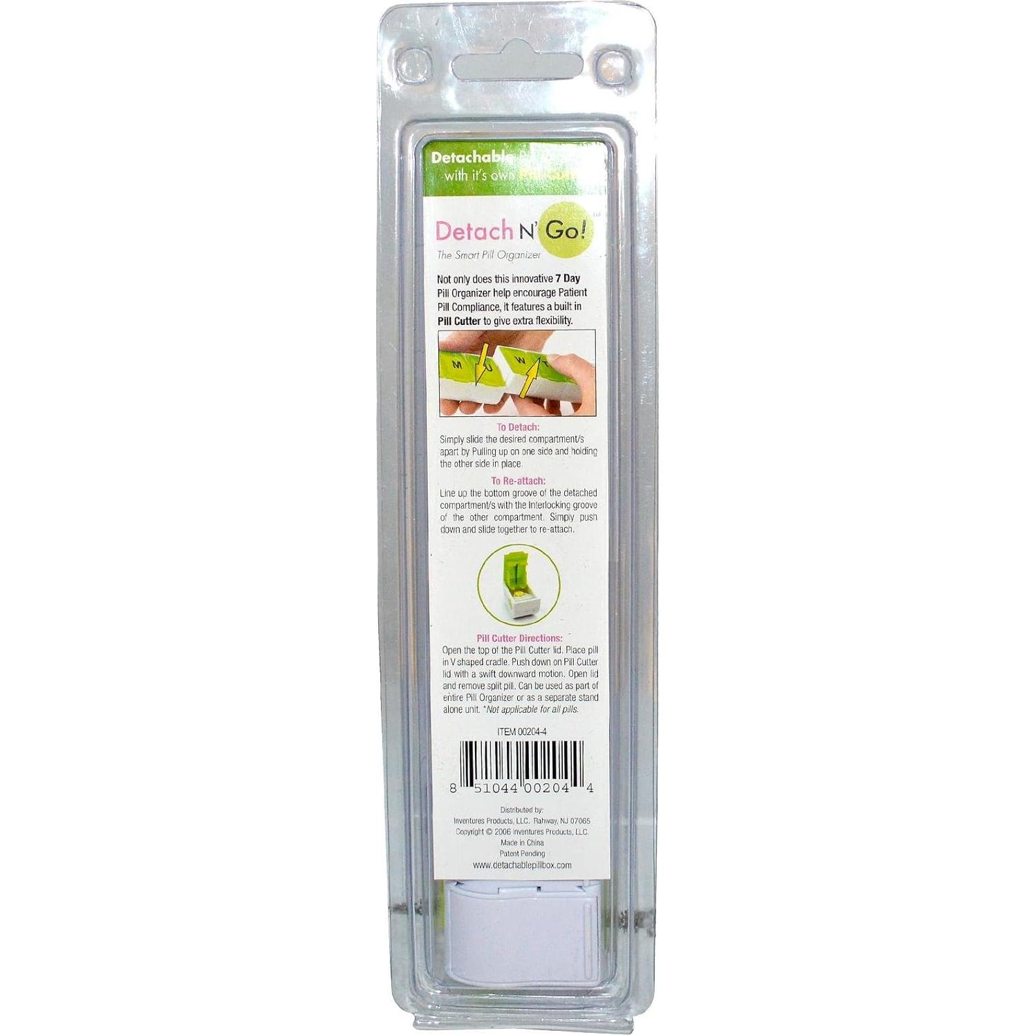 Organizador de Pastillas Desmontable 7 Días Detach N Go