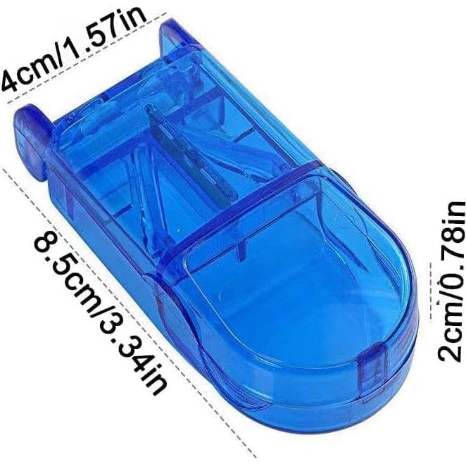 Cortador de Pastillas Azul Seadiquiet con Dispensador Compacto