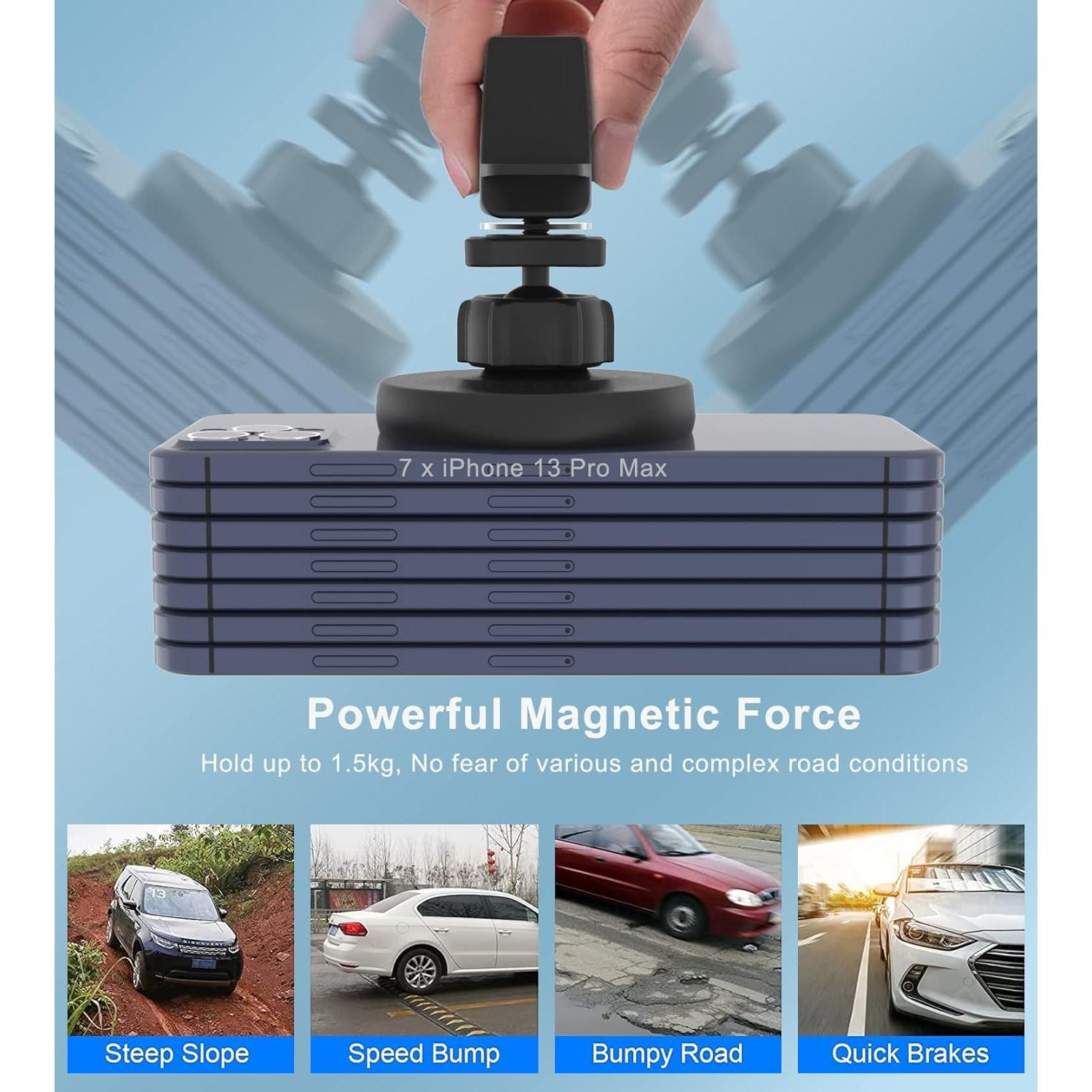 Soporte Carga Inalámbrica Magnético Gloplum para iPhone 15/14/13