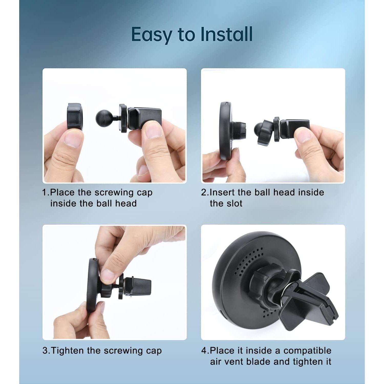 Soporte Carga Inalámbrica Magnético Gloplum para iPhone 15/14/13