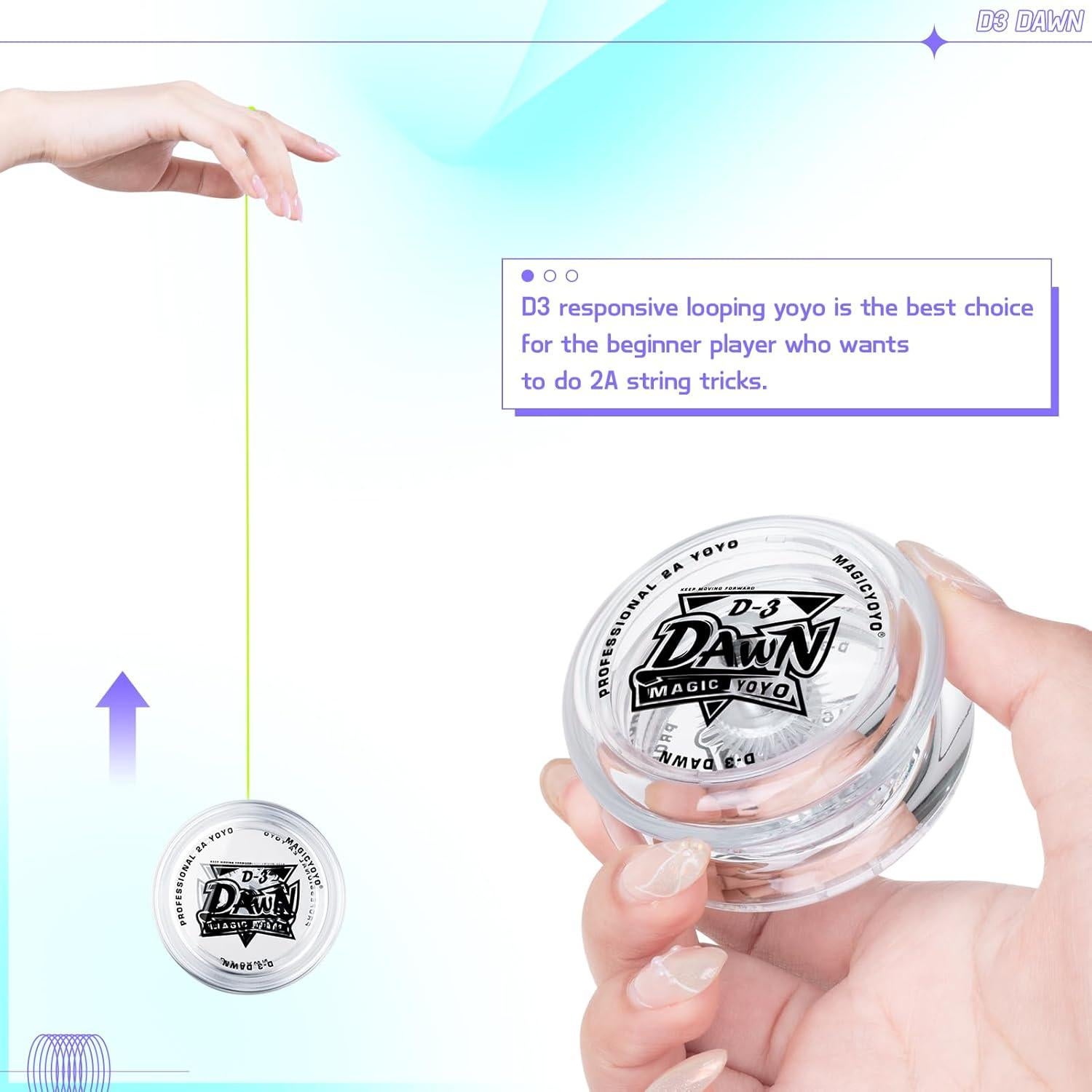 Yoyo Looping D3 Blanco para Niños Principiantes